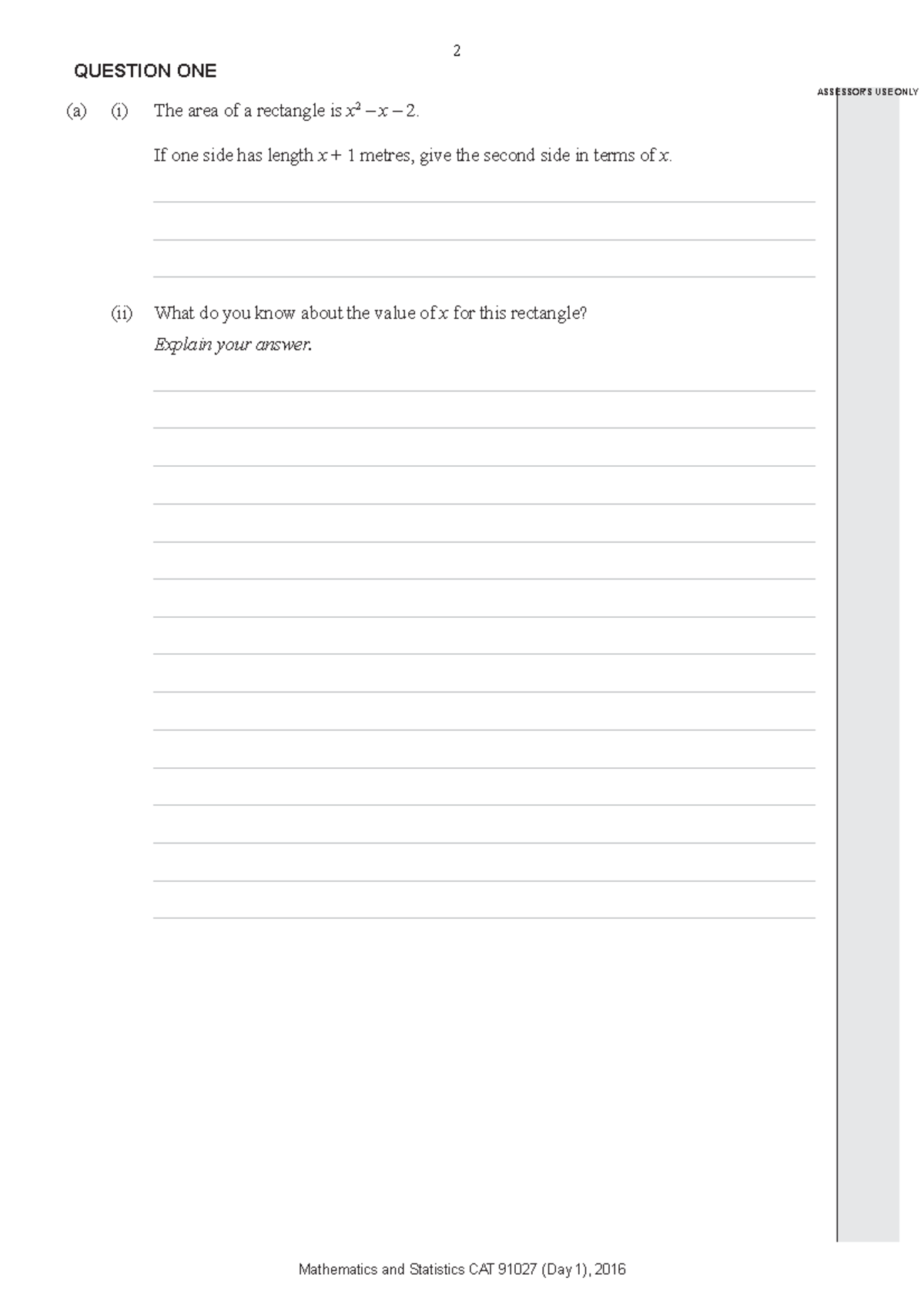 11 NCEA 1 paper of the 2022 term science reports of new zealand 2 Mathematics and Statistics