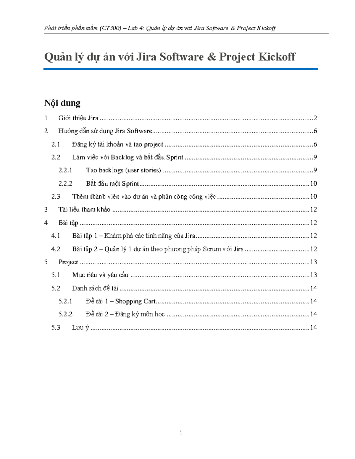 [L04] Jira Software - 123 - Quản lý dự án với Jira Software & Project ...