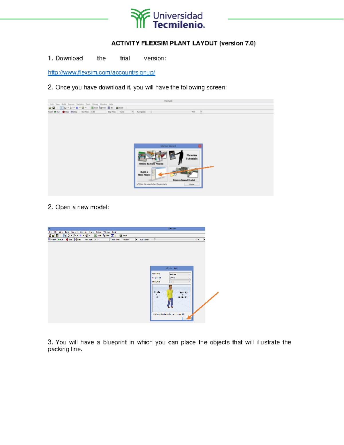 Activity Simulator - tarea - ACTIVITY FLEXSIM PLANT LAYOUT (version 7 ...