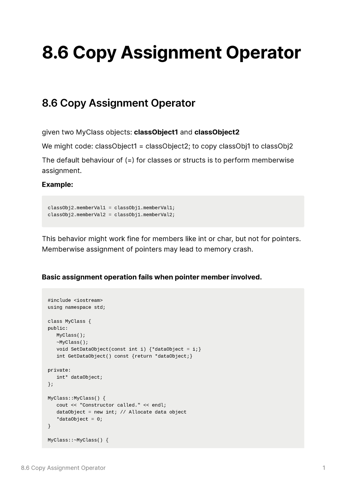 template copy assignment operator