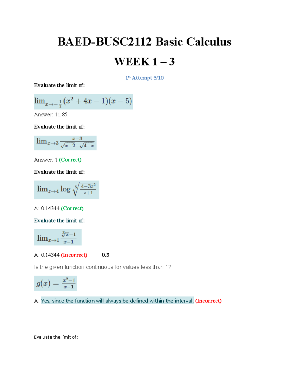 Basic-CAL-bedbed - HAHAHAHAHAHAHAHAHAHA - BAED-BUSC2112 Basic Calculus ...