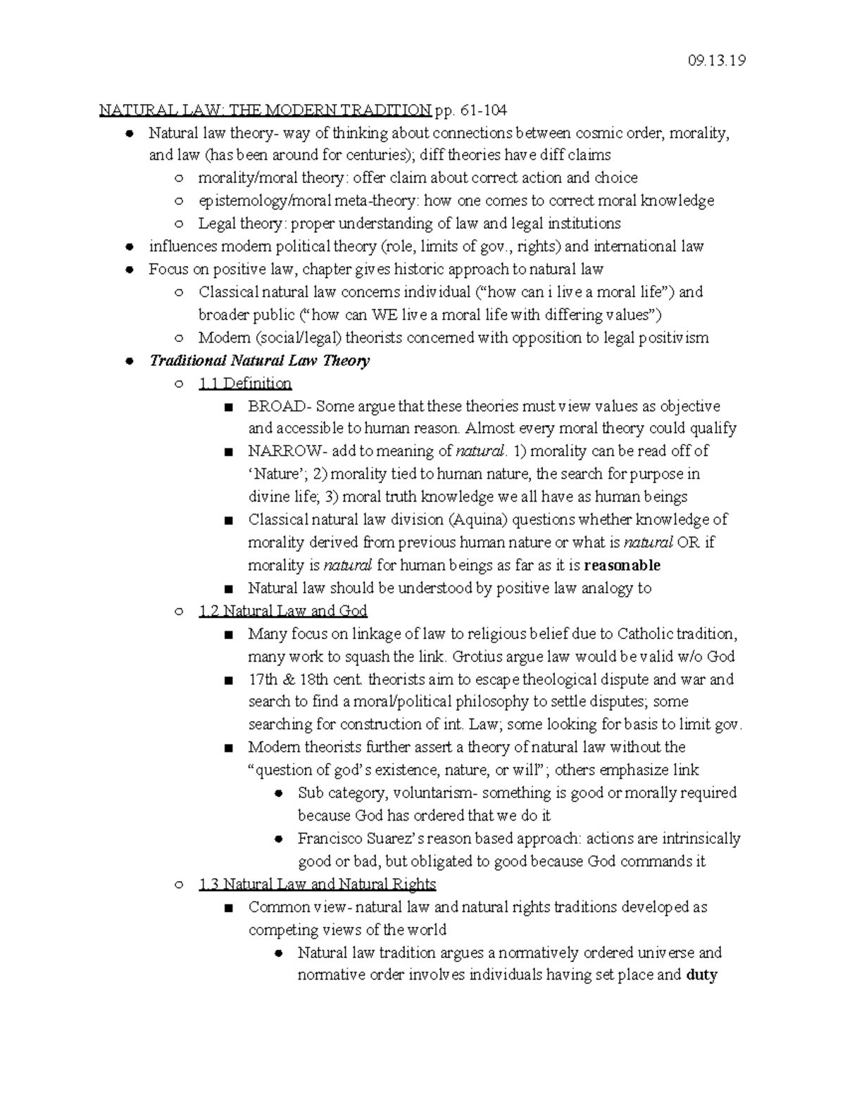 Natural LAW THE Modern Tradition NATURAL LAW THE MODERN TRADITION pp