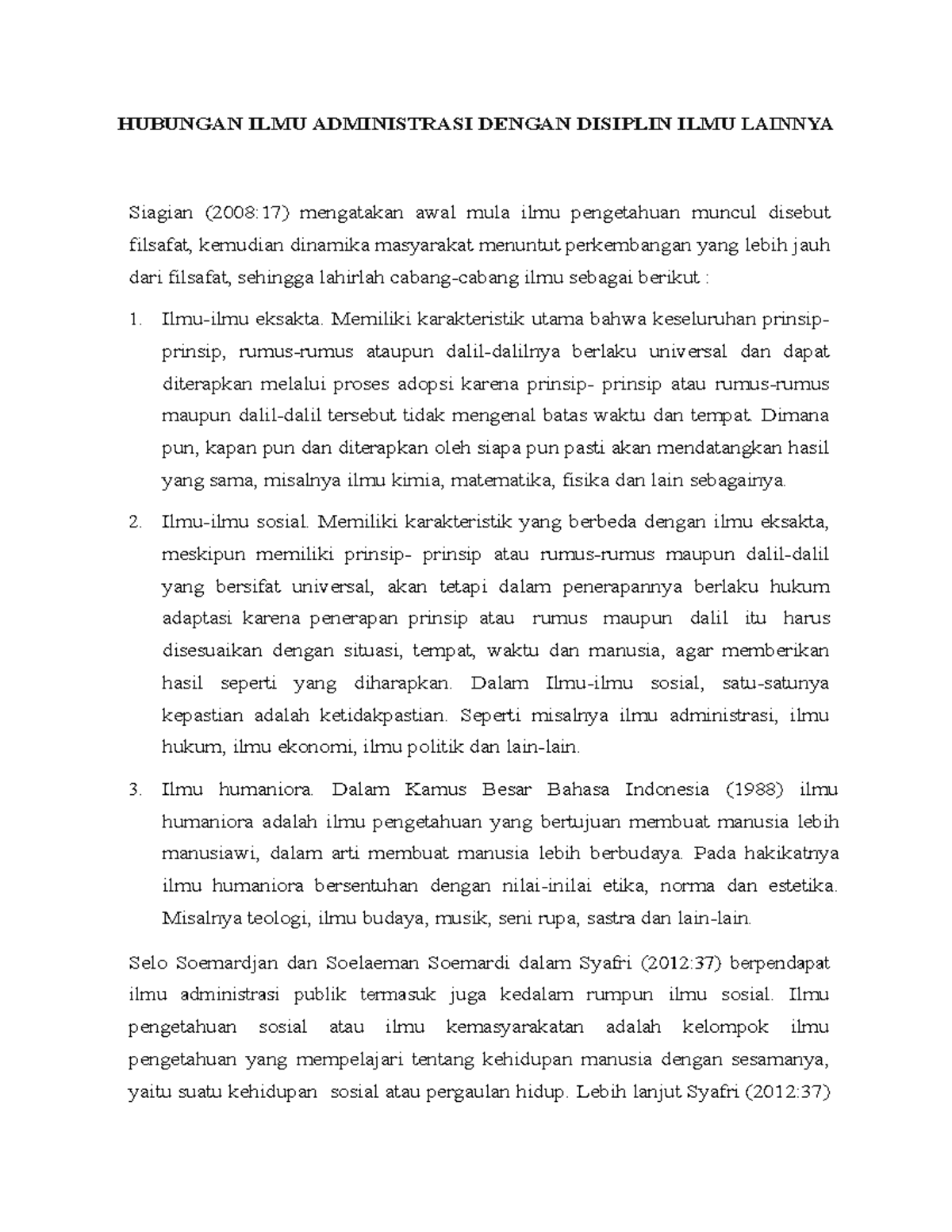 Hubungan ILMU Administrasi Dengan Disiplin ILMU Lainnya - HUBUNGAN ILMU ...