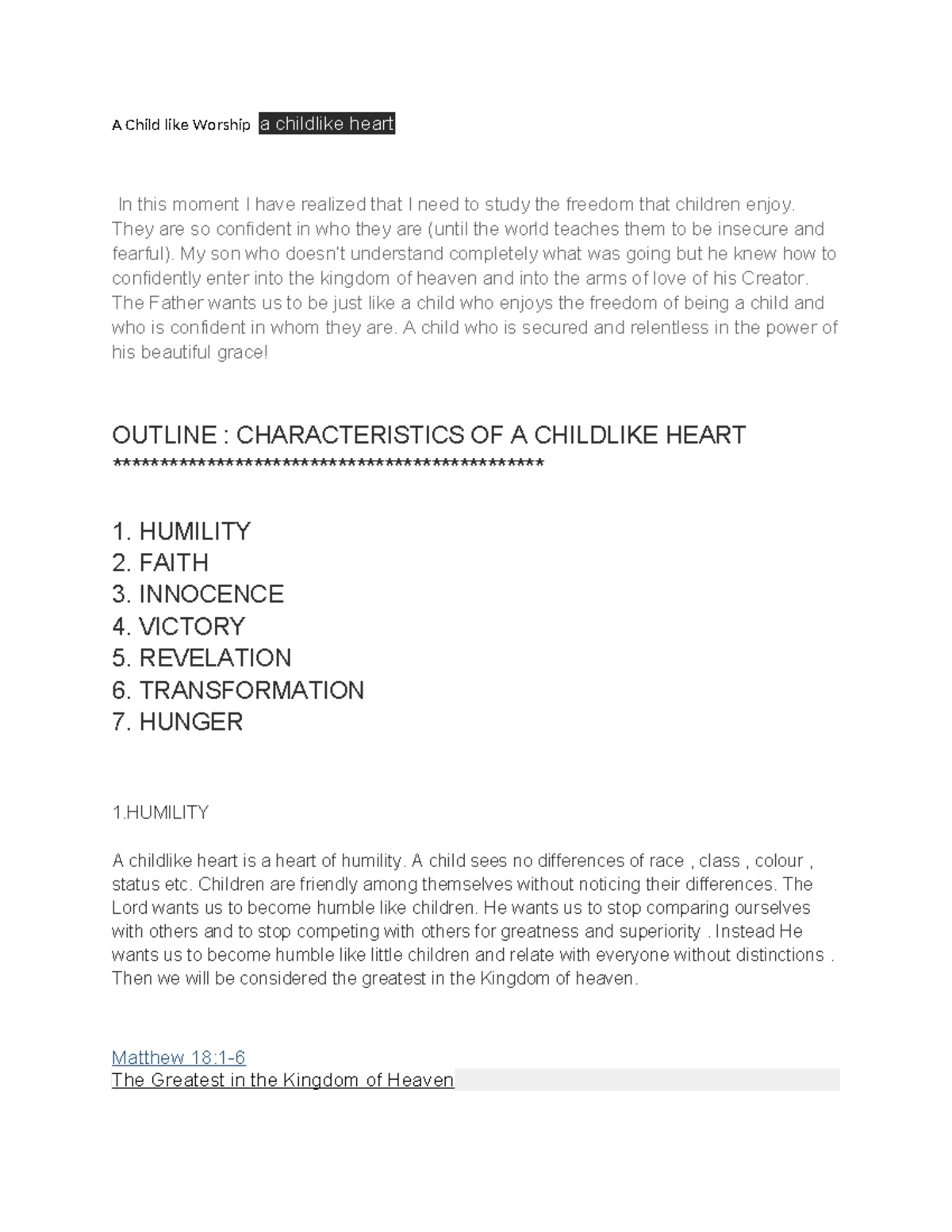 A Child like Worship a childlike heart - They are so confident in who ...