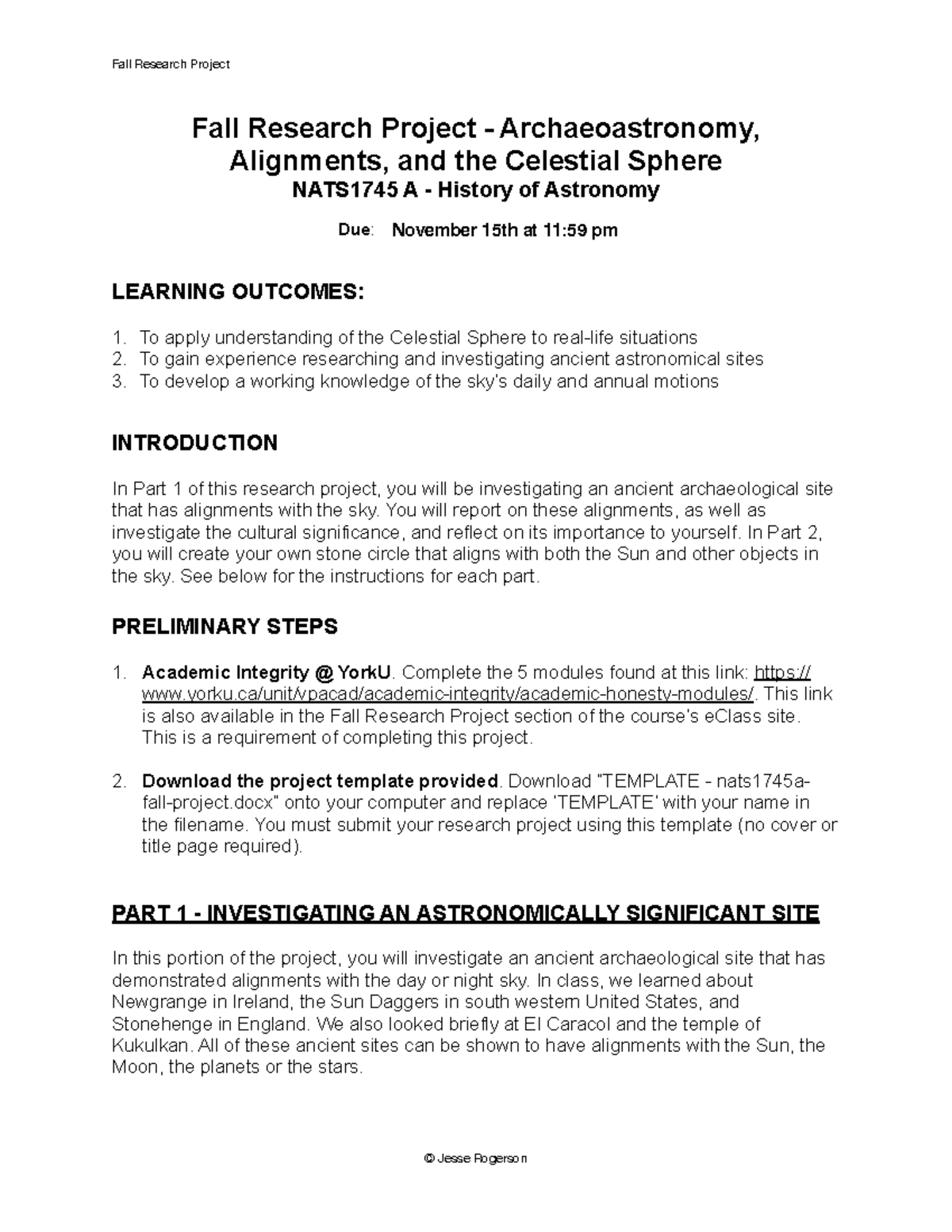 Fall Research Project - Description - Fall Research Project ...