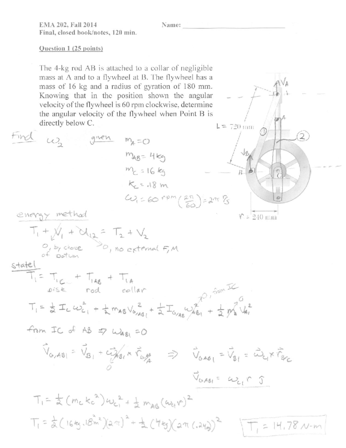 Fall2014 final exam solution engineering maths studocu