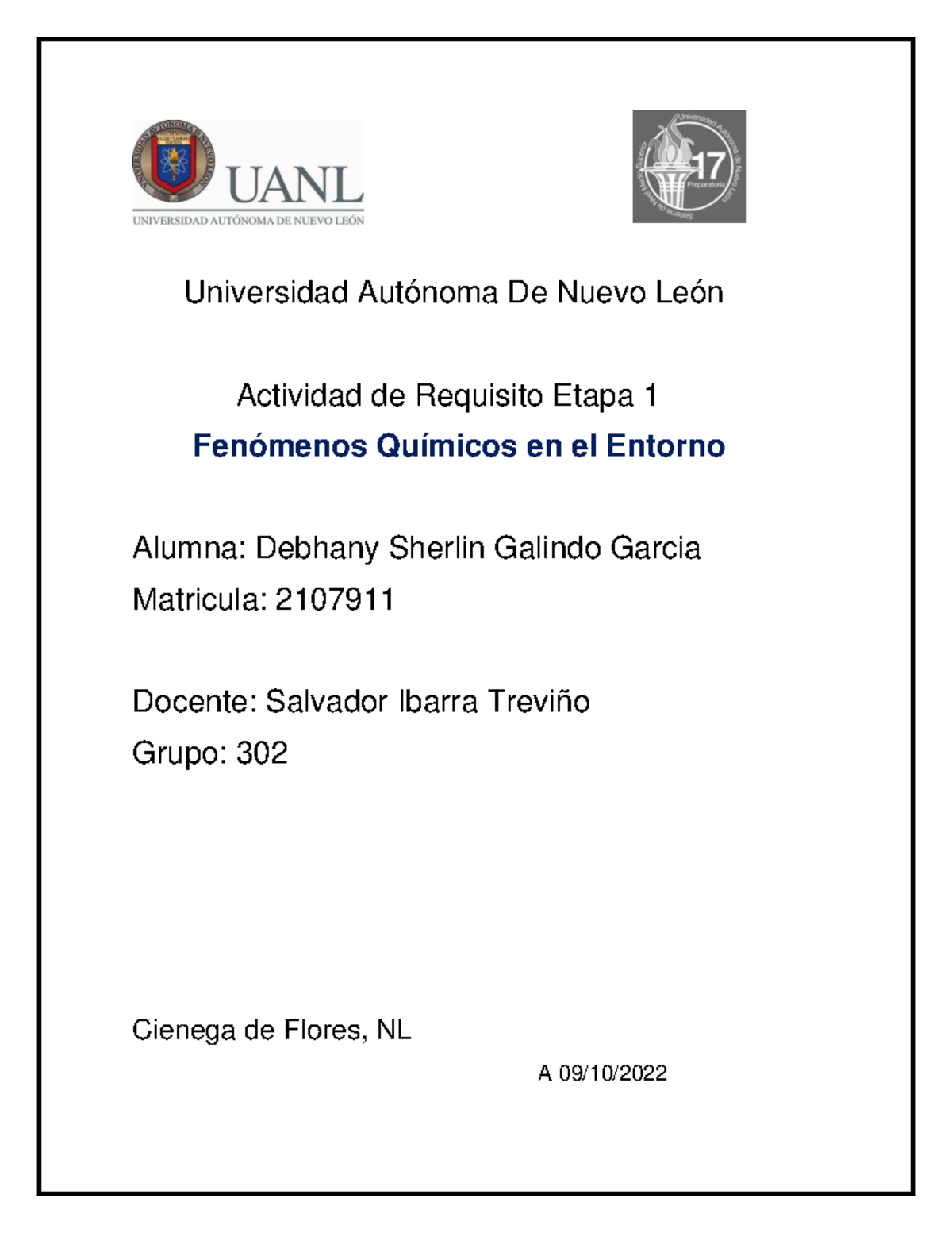 DSGG AR Etapa 1 - Requisito - Universidad Autónoma De Nuevo León ...