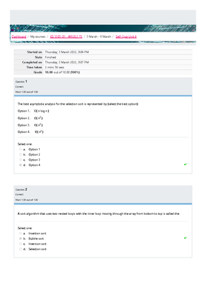 Data Structure Final Exam 05-01-2023 - CS 3303-01 Data Structures ...