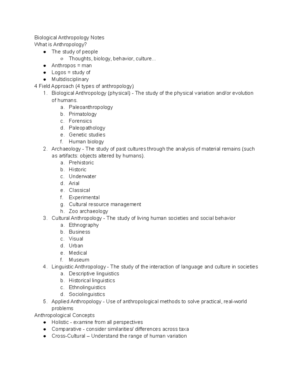 bio-anthropology-notes-biological-anthropology-notes-what-is