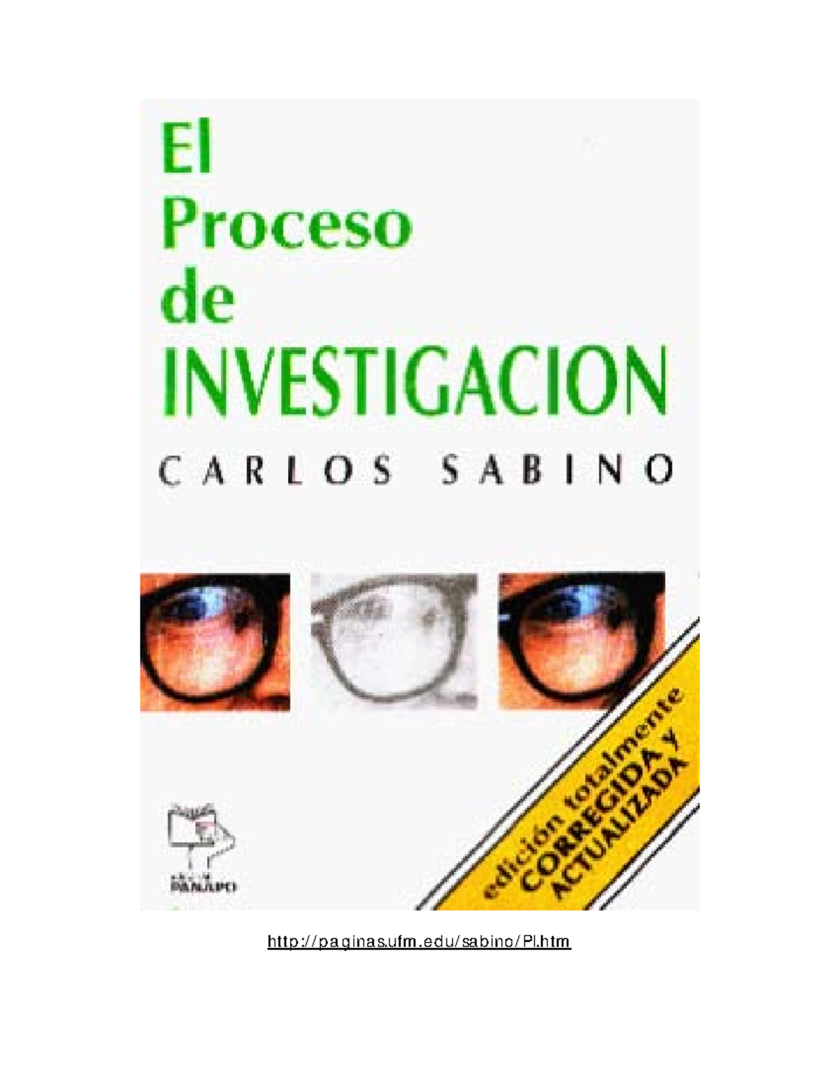 El Proceso de la Investigación Carlos Sabino - http :/ / p a g ina s ...