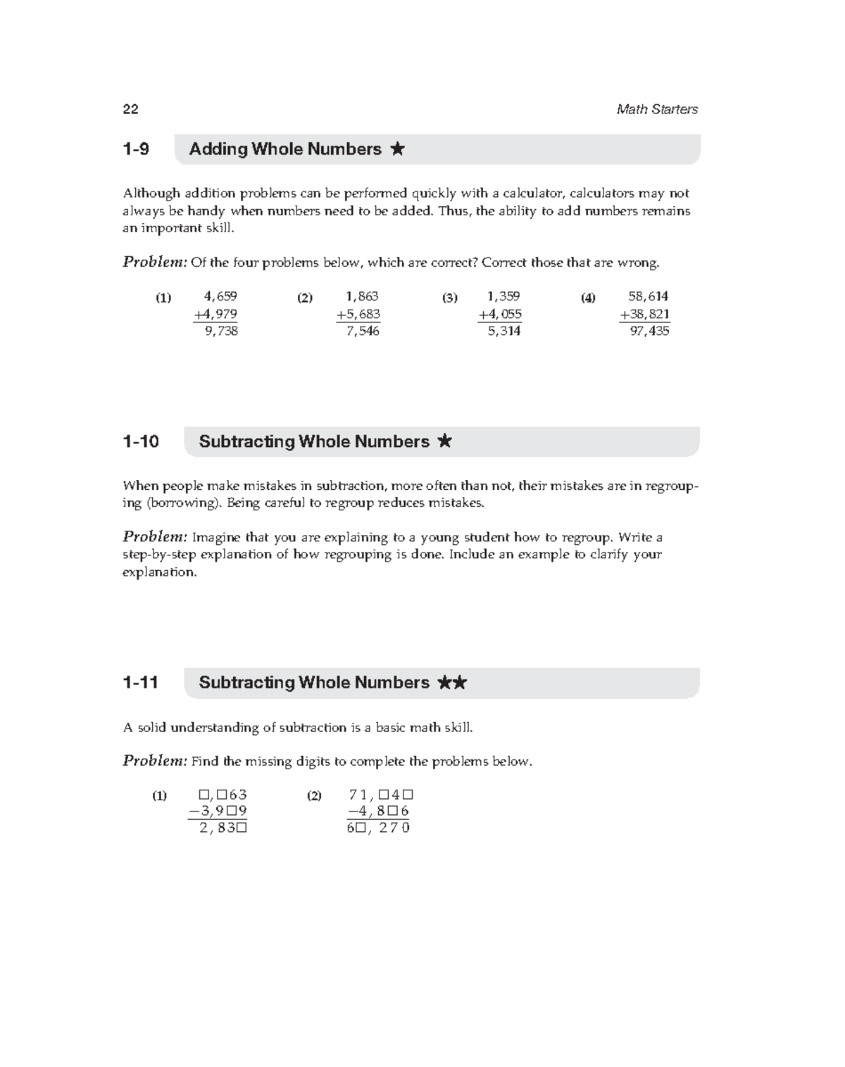 Math Starters 5- to 10-Minute Activities Aligned with the Common Core ...