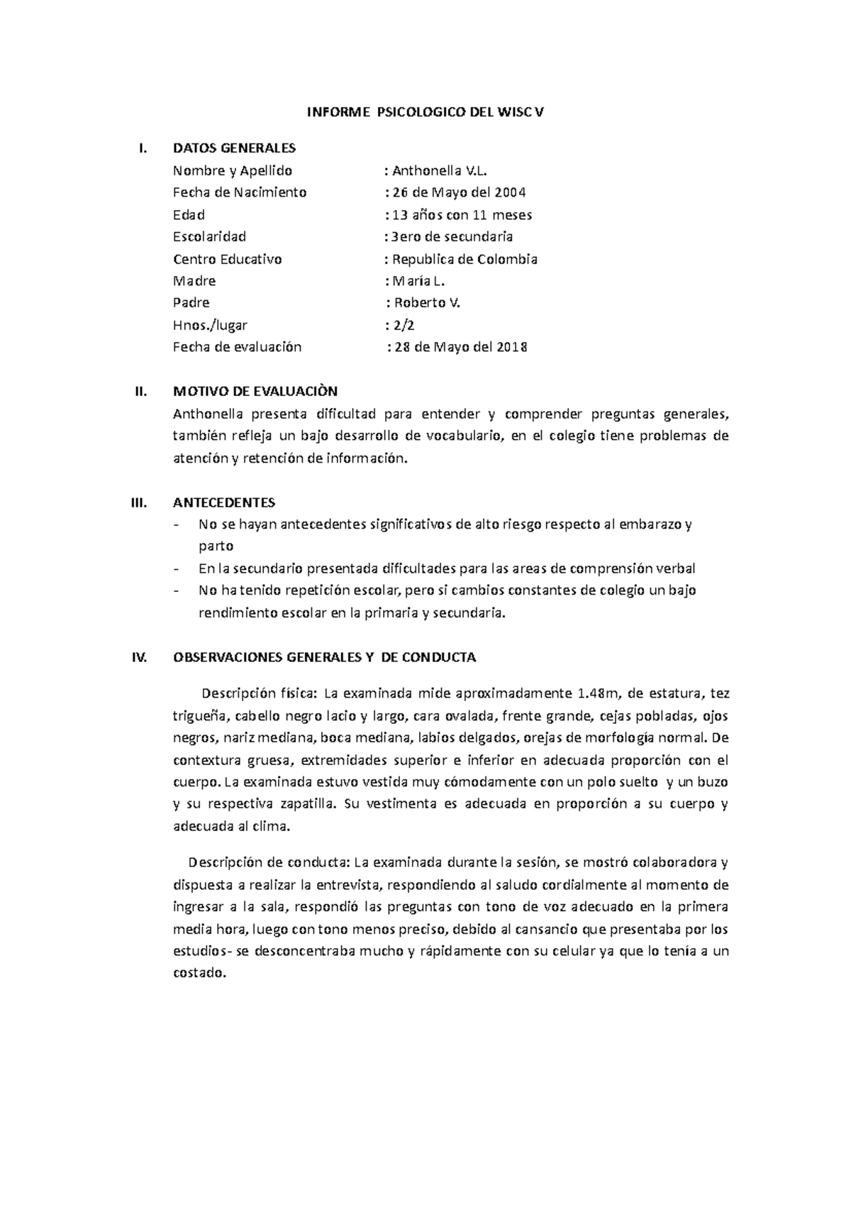 Descriptive Categories For Wisc V - 0rna5ff