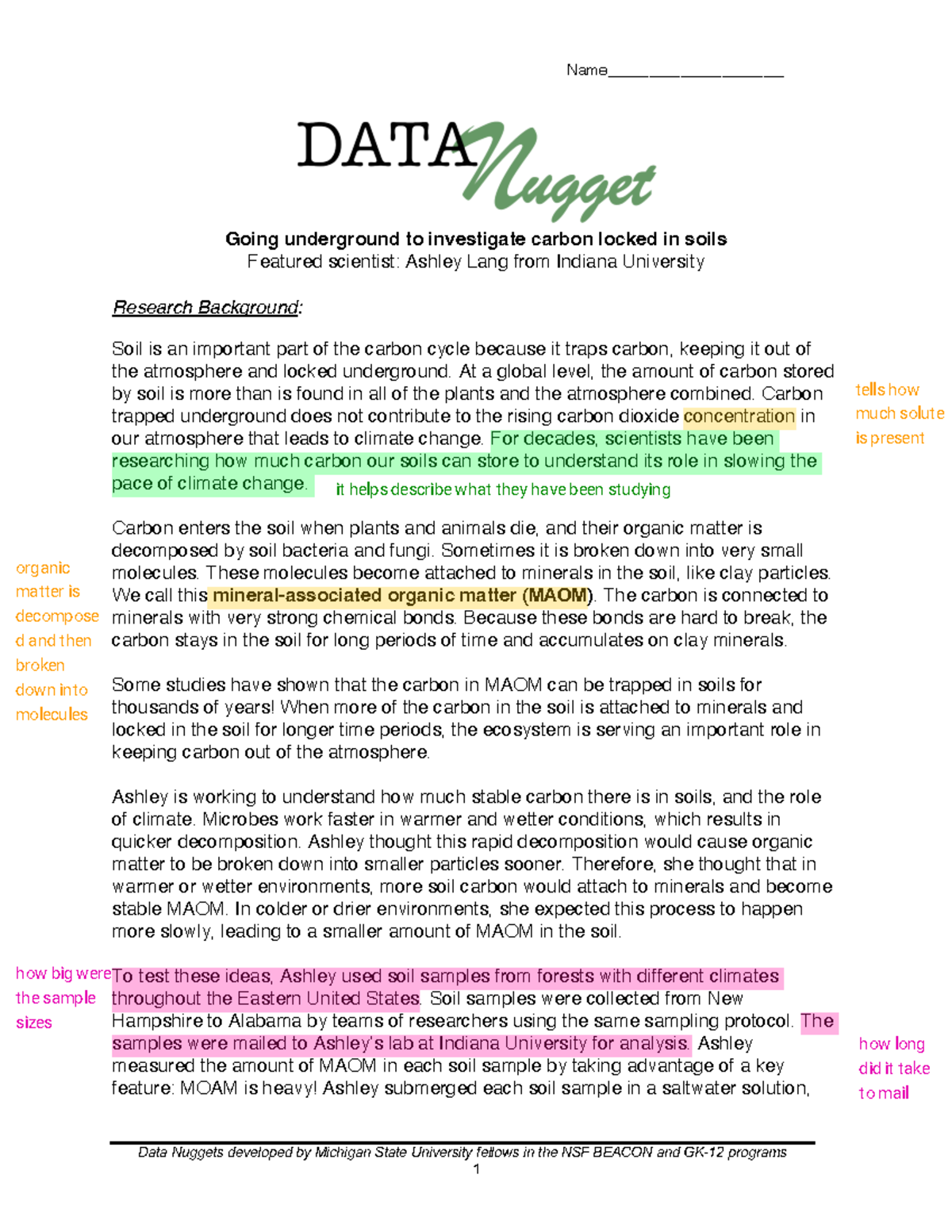 Kami Export William Lehrter Data Nugget Carbon Locked in Soil