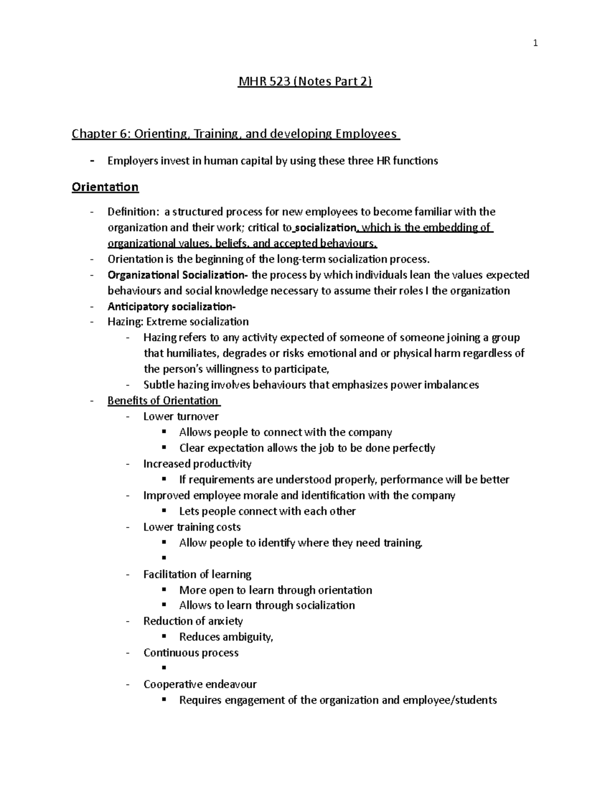 MHR523 notes part 2 - ,nnknkk - MHR 523 (Notes Part 2) Chapter 6 ...
