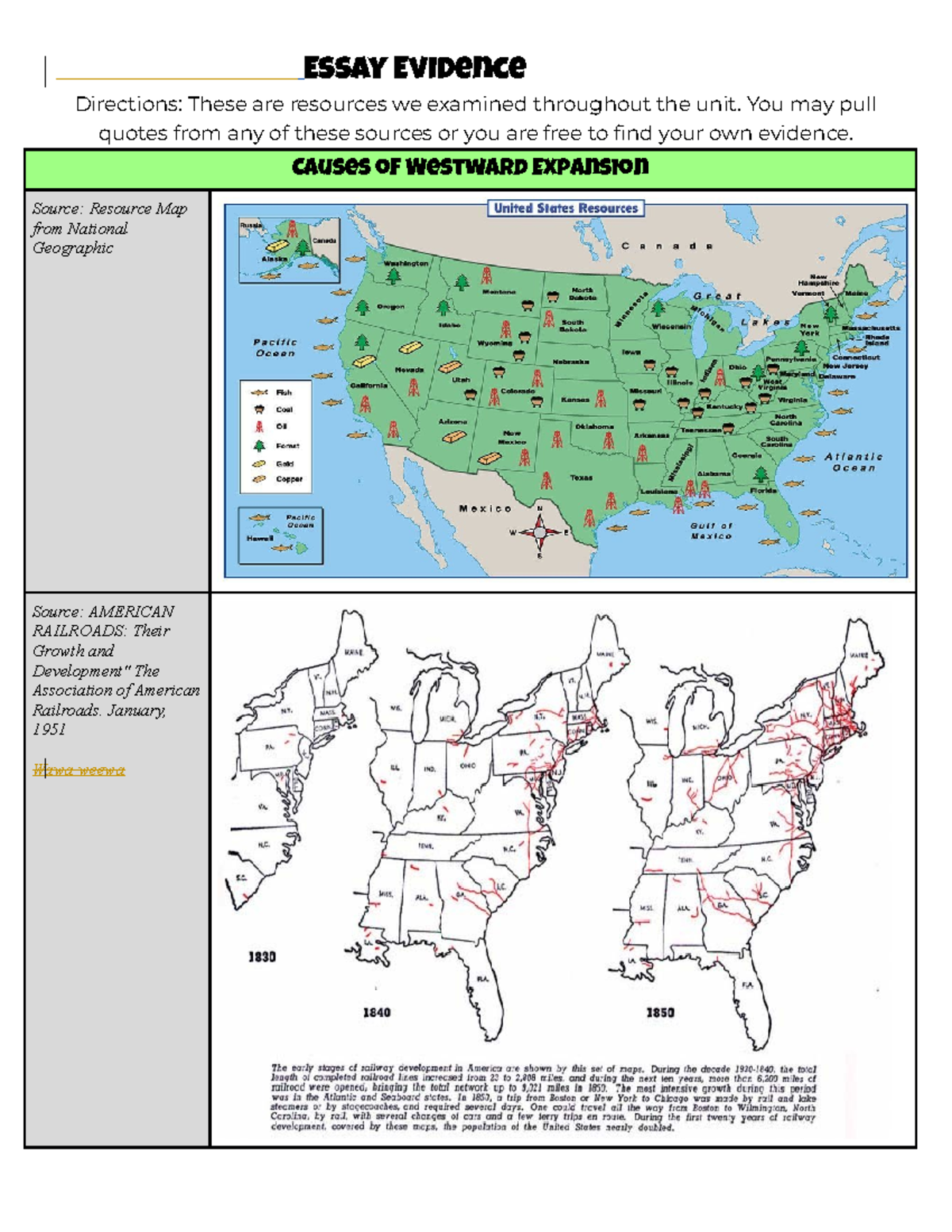 westward expansion essay prompts