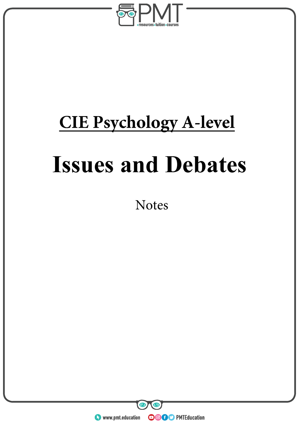 Psych- Issues And Debates - CIE Psychology A-level Notes Issues And ...