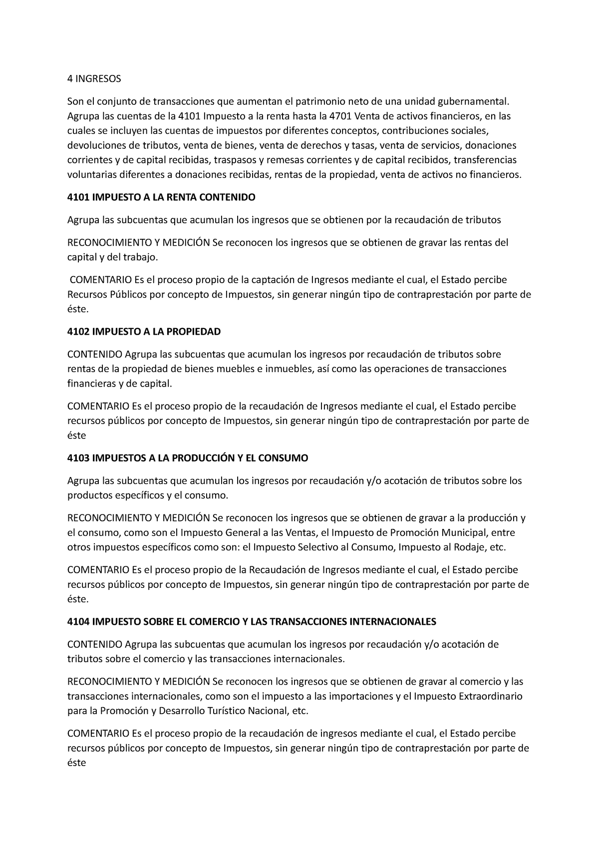 4 Ingresos - Hola - 4 INGRESOS Son El Conjunto De Transacciones Que ...