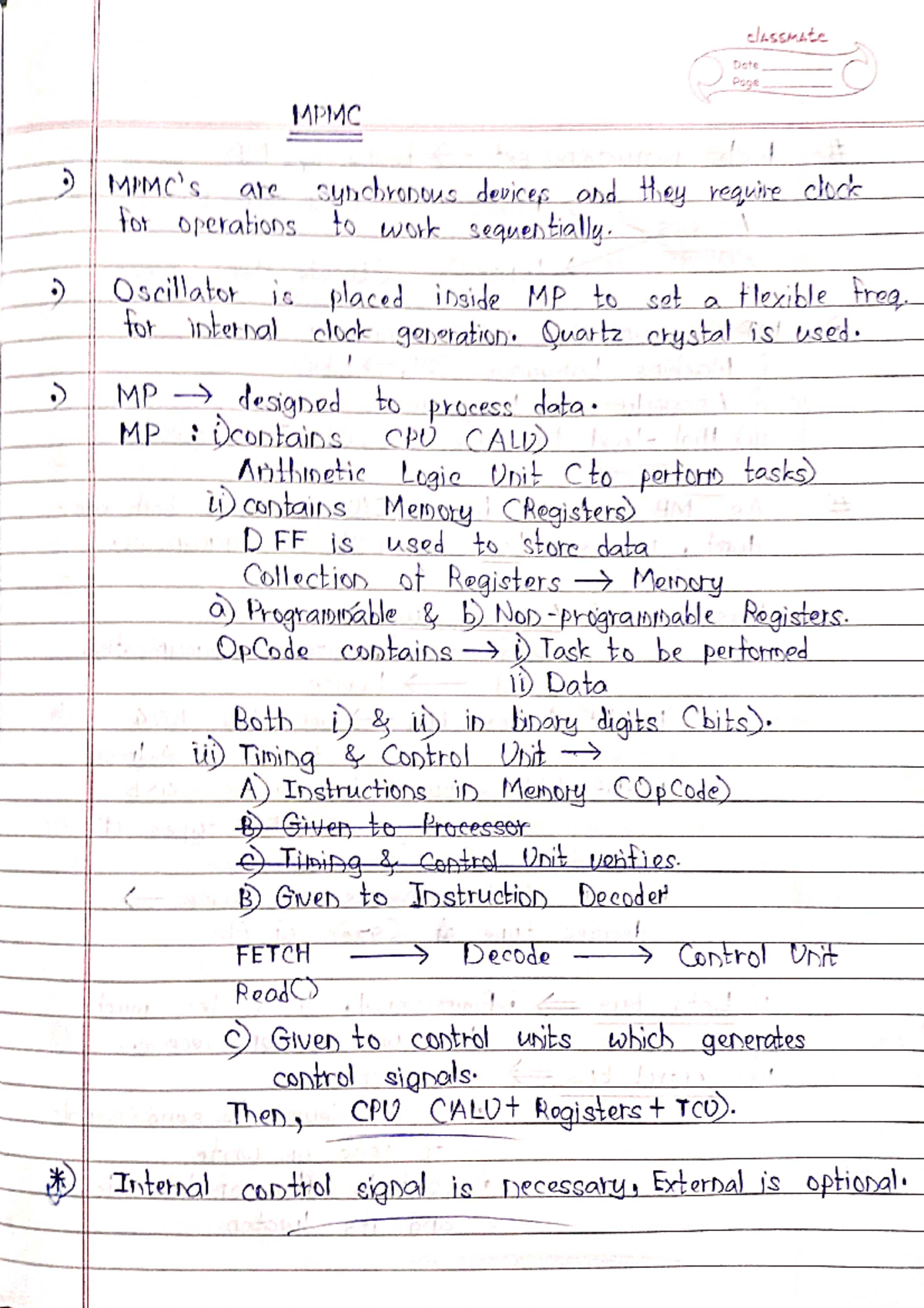 MPMC Notes (For TT1) Electrical And Electronics Measurement Studocu