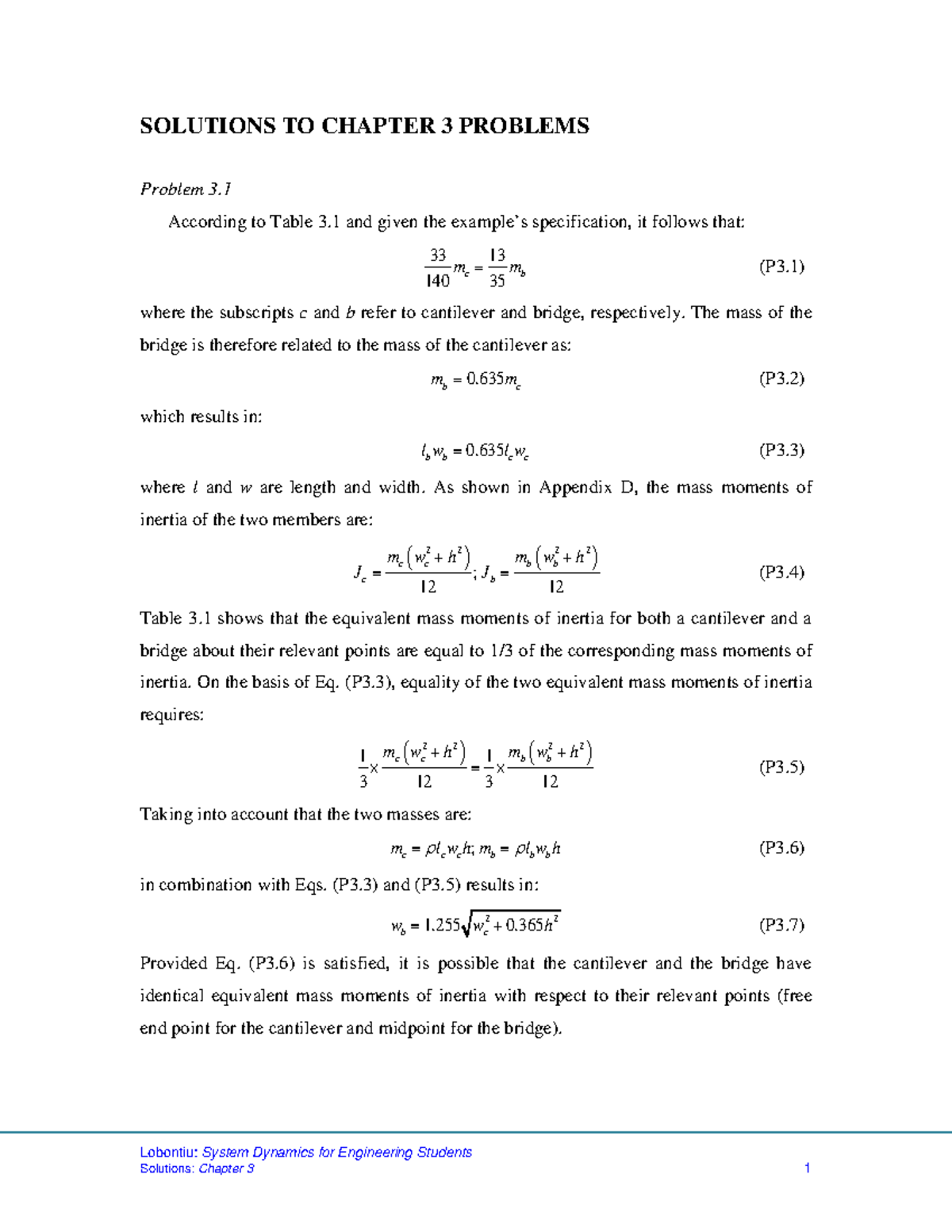 206629661-Chapter-03 - SOLUTIONS TO CHAPTER 3 PROBLEMS Problem 3 ...