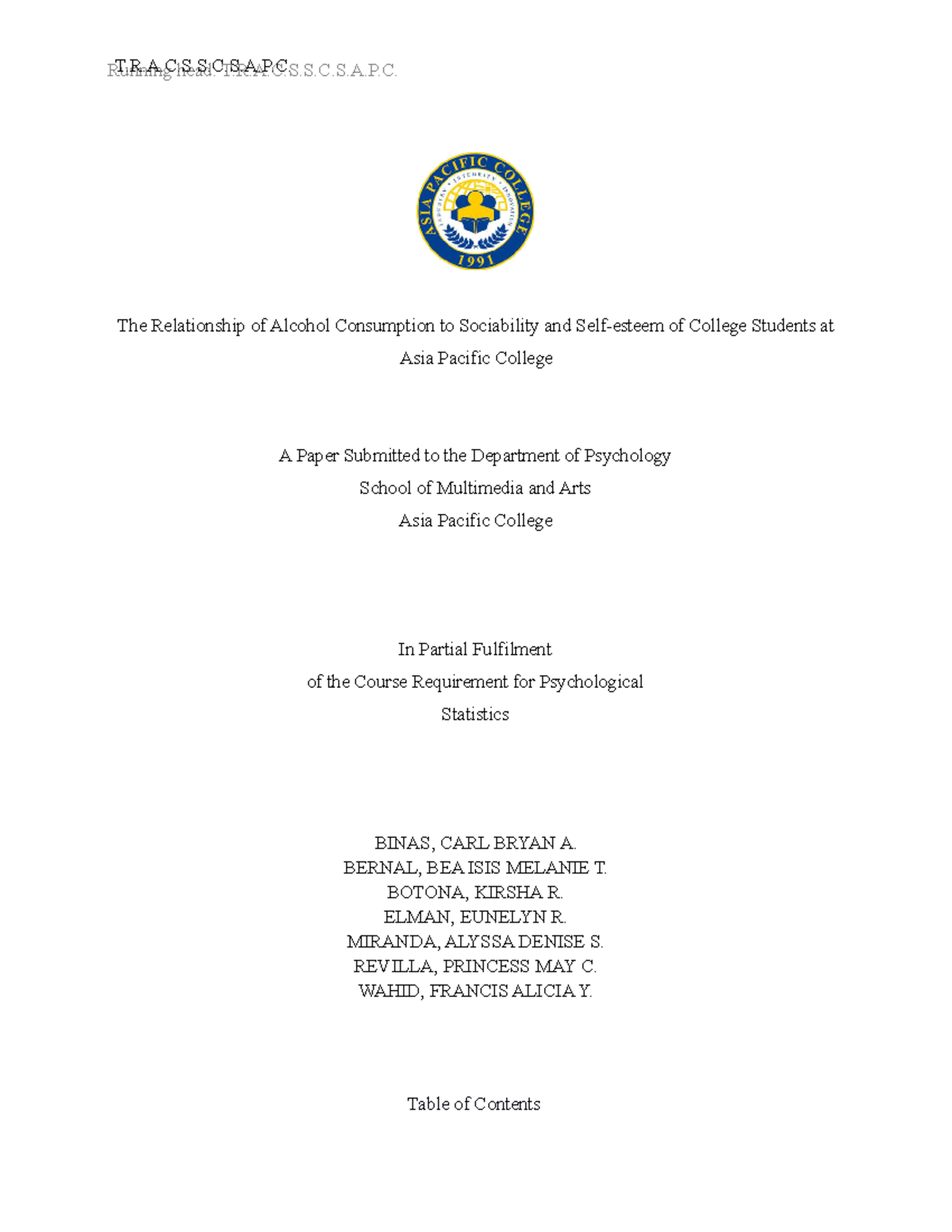 Updated -Research 04-25-20 - The Relationship of Alcohol Consumption to ...