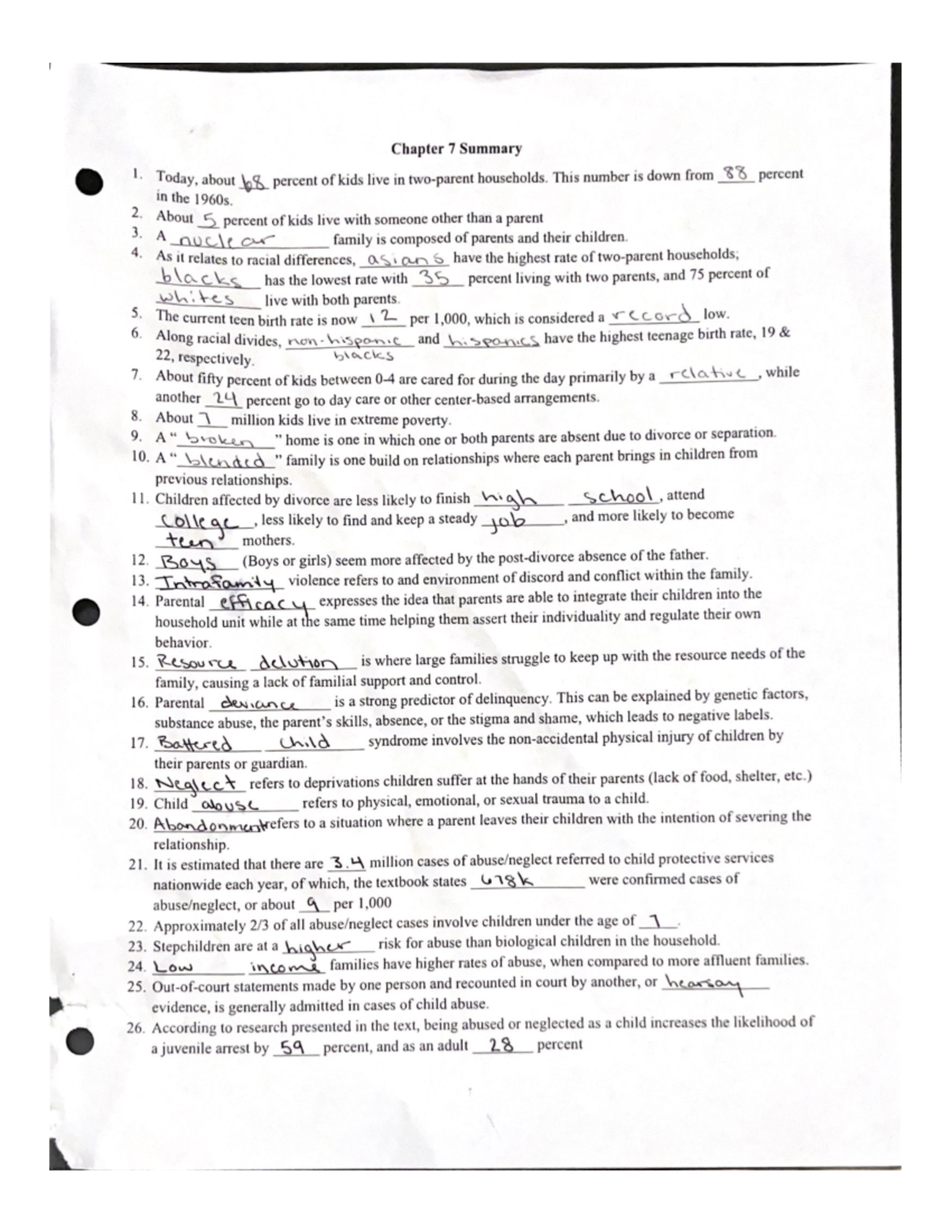Chapter 7 Summary - CRIM 260 - Studocu