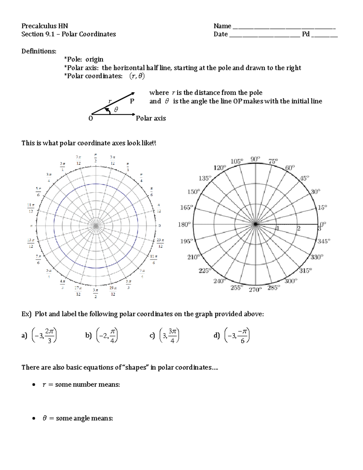 Section+9 - In Class Work - Precalculus HN Name ...