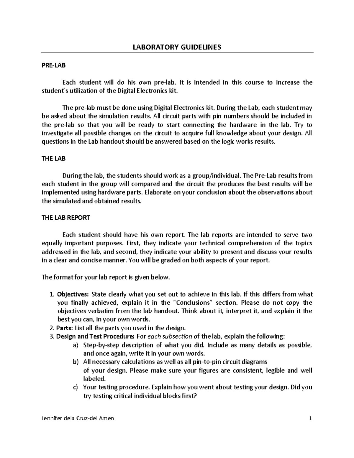 LOGIC CIRCUITS AND DESIGN LABORATORY FINALS EXPERIMENTS FROM ONE TO ...