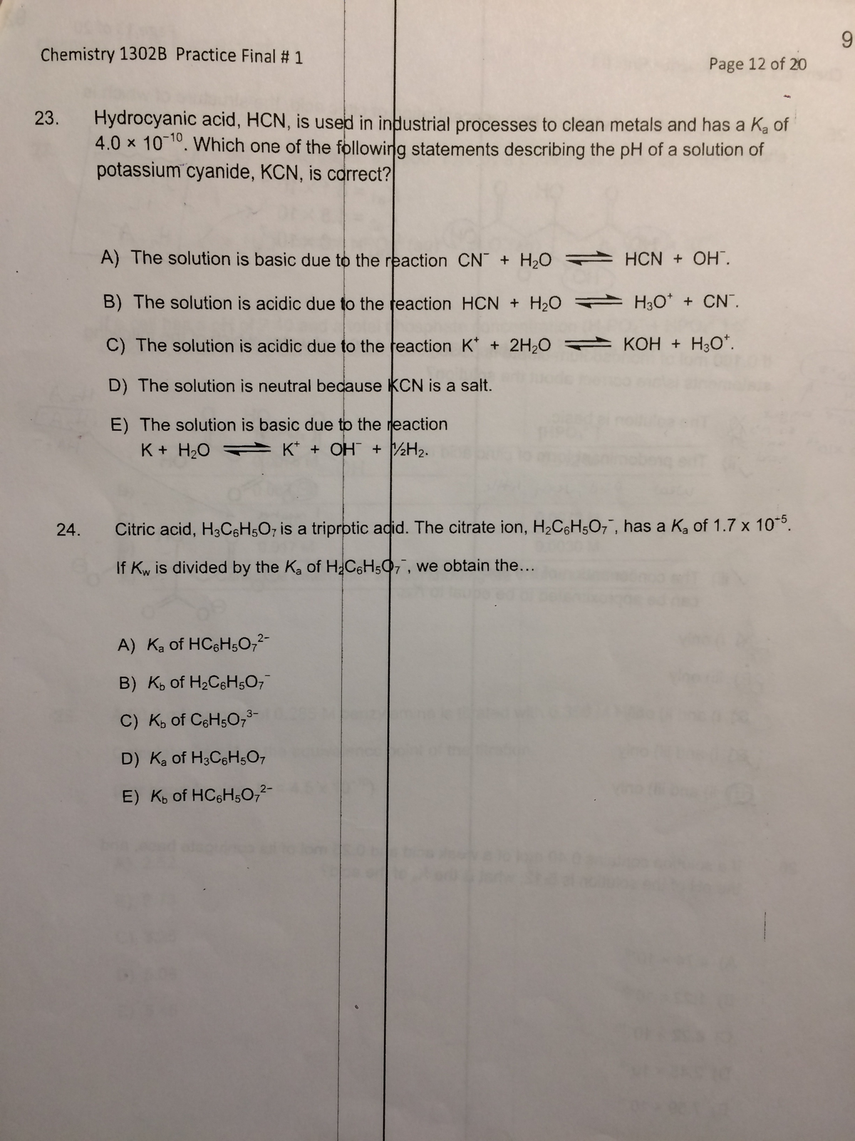 Chapter 3 chem 1302 practice - chem 1302 - Studocu