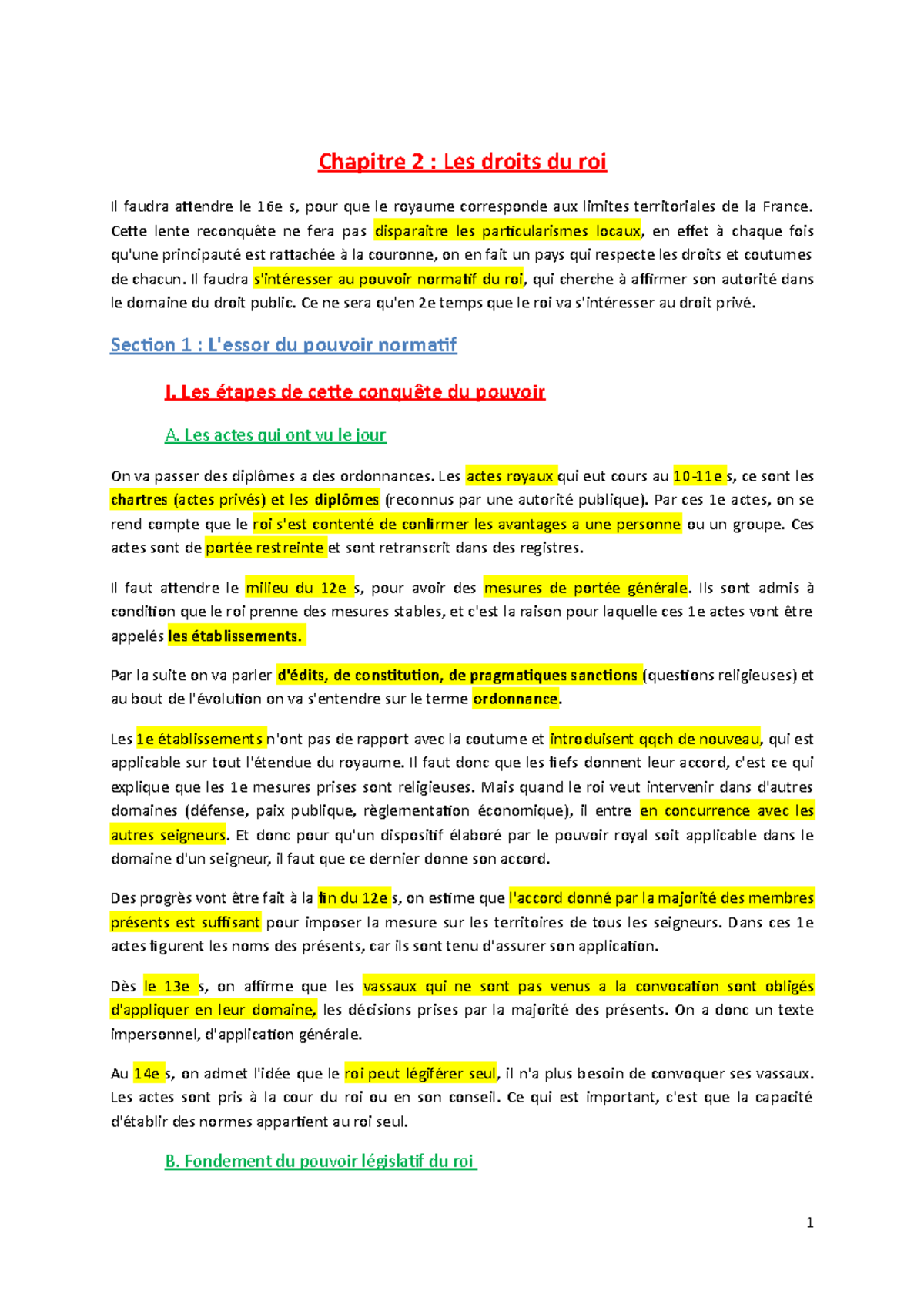 Ordonnance De Montils Les Tours Chapitre 2. Les droits du roi - Chapitre 2 : Les droits du roi Il faudra  attendre le 16e s, pour que - Studocu