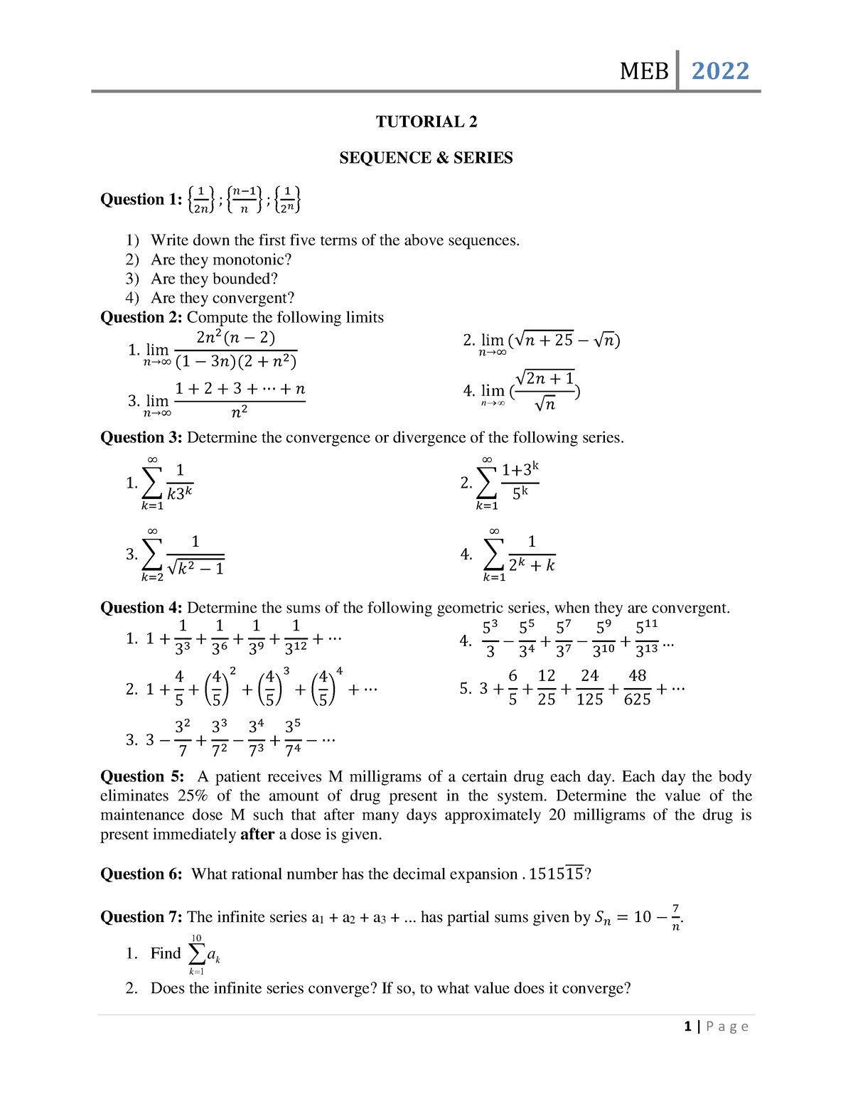 MEB 2022 TUT 2 - Hope This Helpful For Youuuu - MEB 2022 1 | P A G E ...