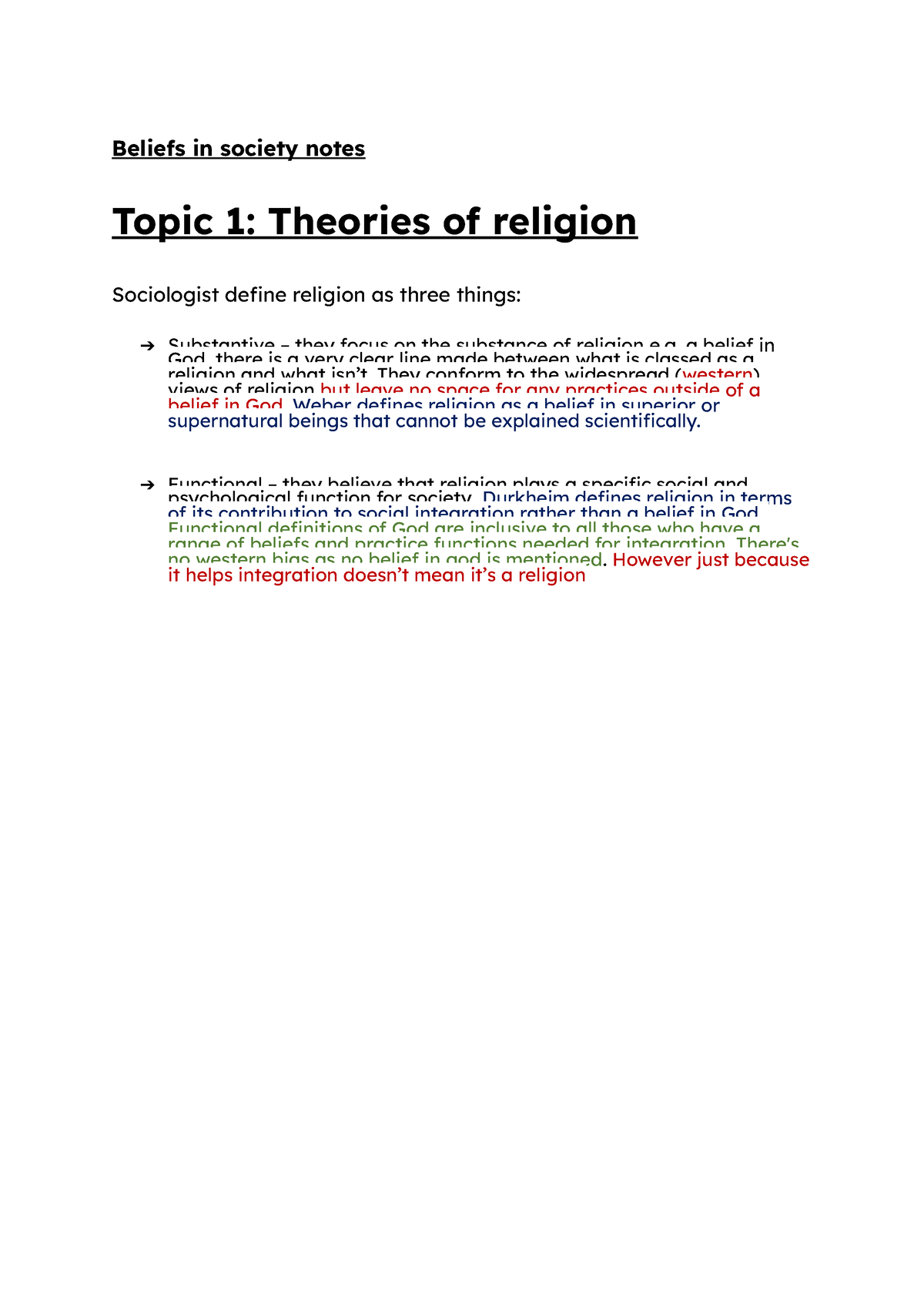 sociology beliefs in society essay plans