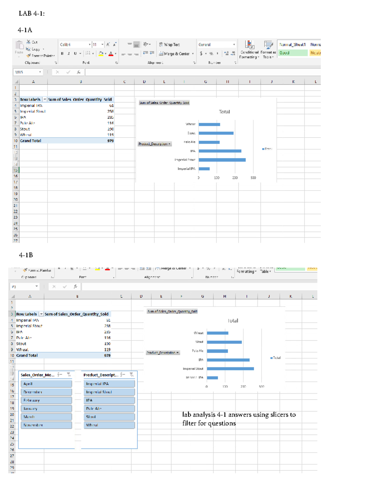 Accounting Analytics Week 6 Lab - LAB 4-1: 4-1A 4-1B lab analysis 4-1 ...