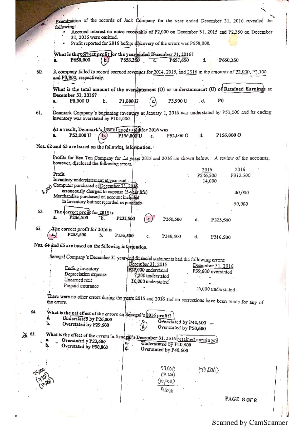 Midterm (08-07-16) - Basic Accounting - Accounting Process Single-entry 