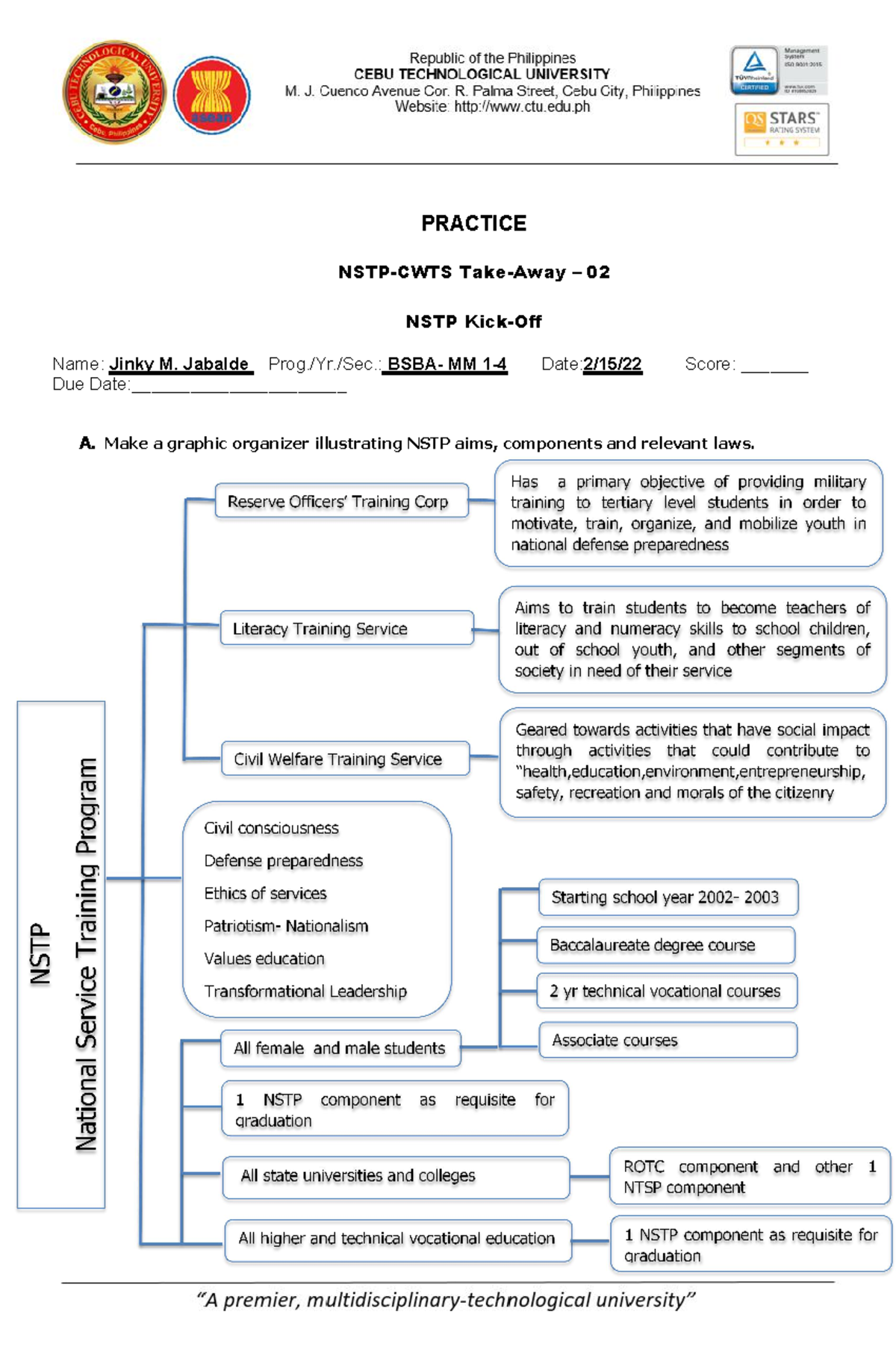 What Is Nstp In Your Own Words Essay