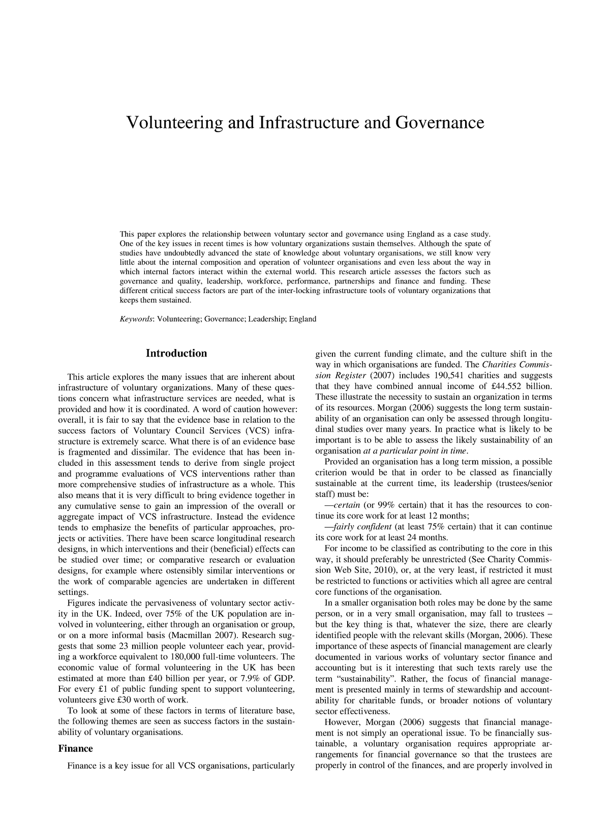 volunteering-and-infrastructure-and-governance-one-of-the-key-issues