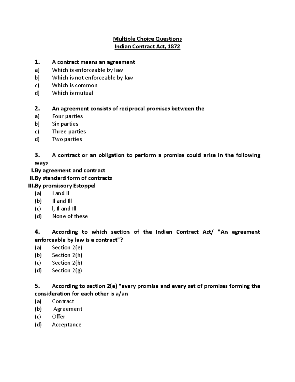 business-law-contract-act-mcq-multiple-choice-questions-indian