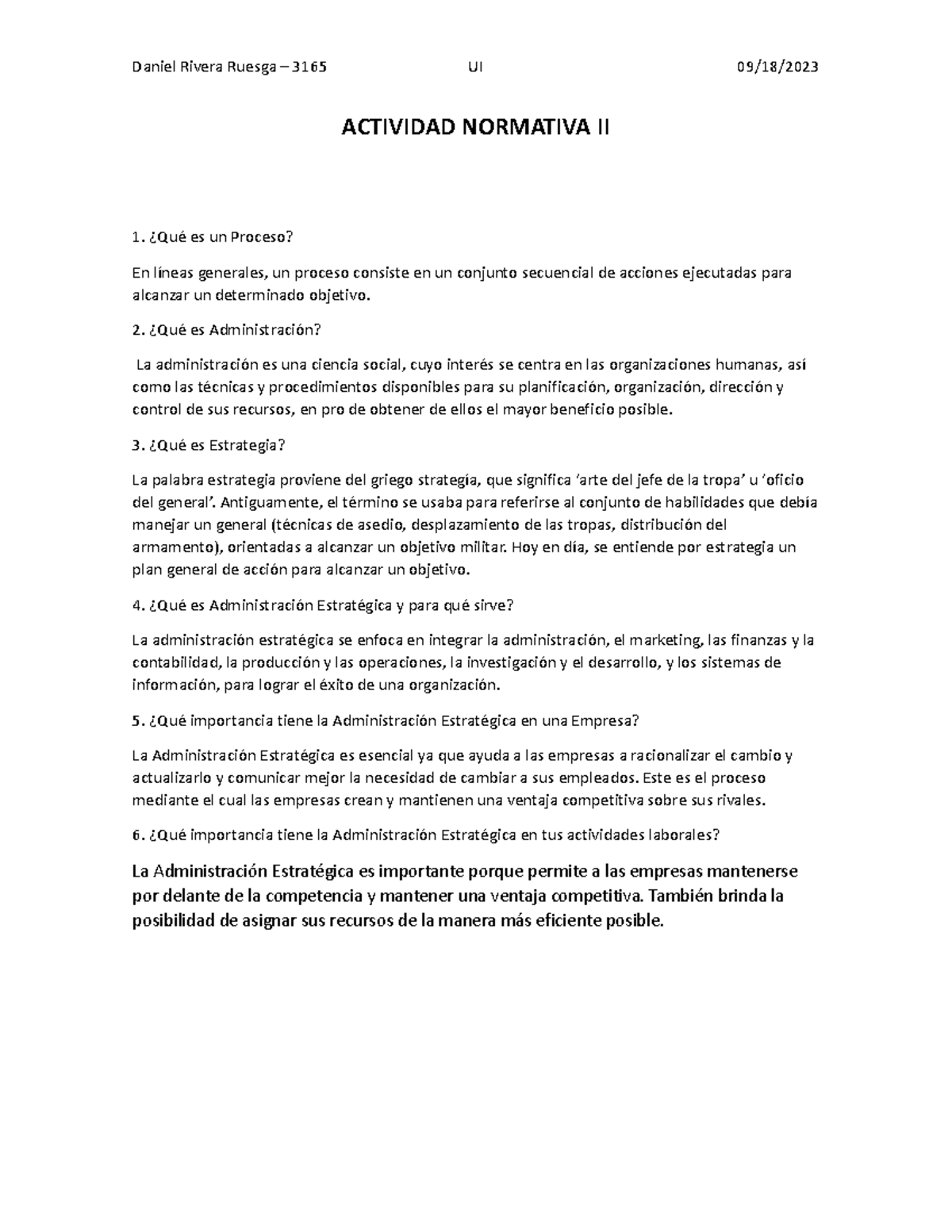 Actividad Normativa II - Daniel Rivera Ruesga – 3165 UI 09/18 ...