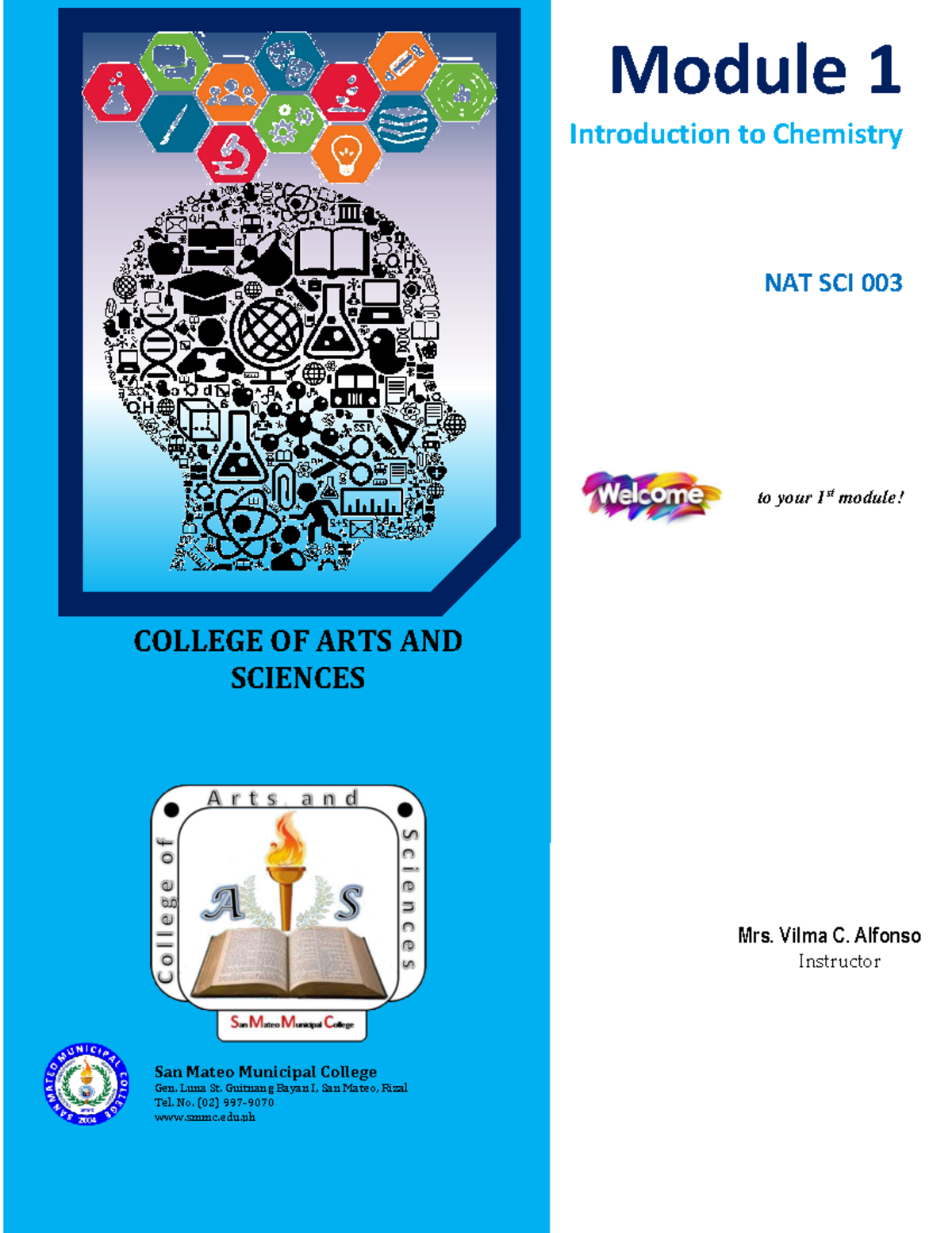 Module 1-NS003 - Module 1 Introduction to Chemistry NAT SCI 003 ...