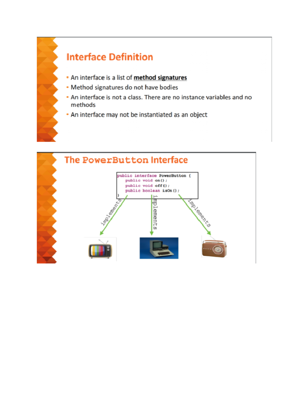 Lecture 6 Collections and Interfaces - Object Oriented Programming for ...