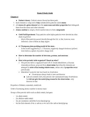 Exam 4 Study Guide Chem 3a - Chapters 13 and 14: Solutions, Acids and ...