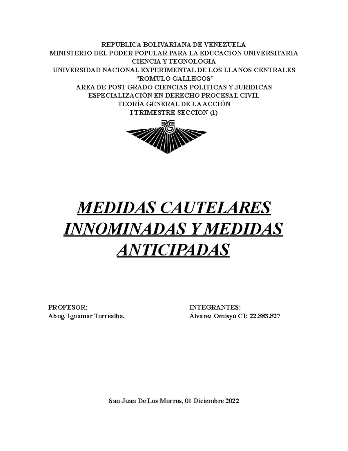 3 Informe Medidas Innominadas - REPUBLICA BOLIVARIANA DE VENEZUELA ...