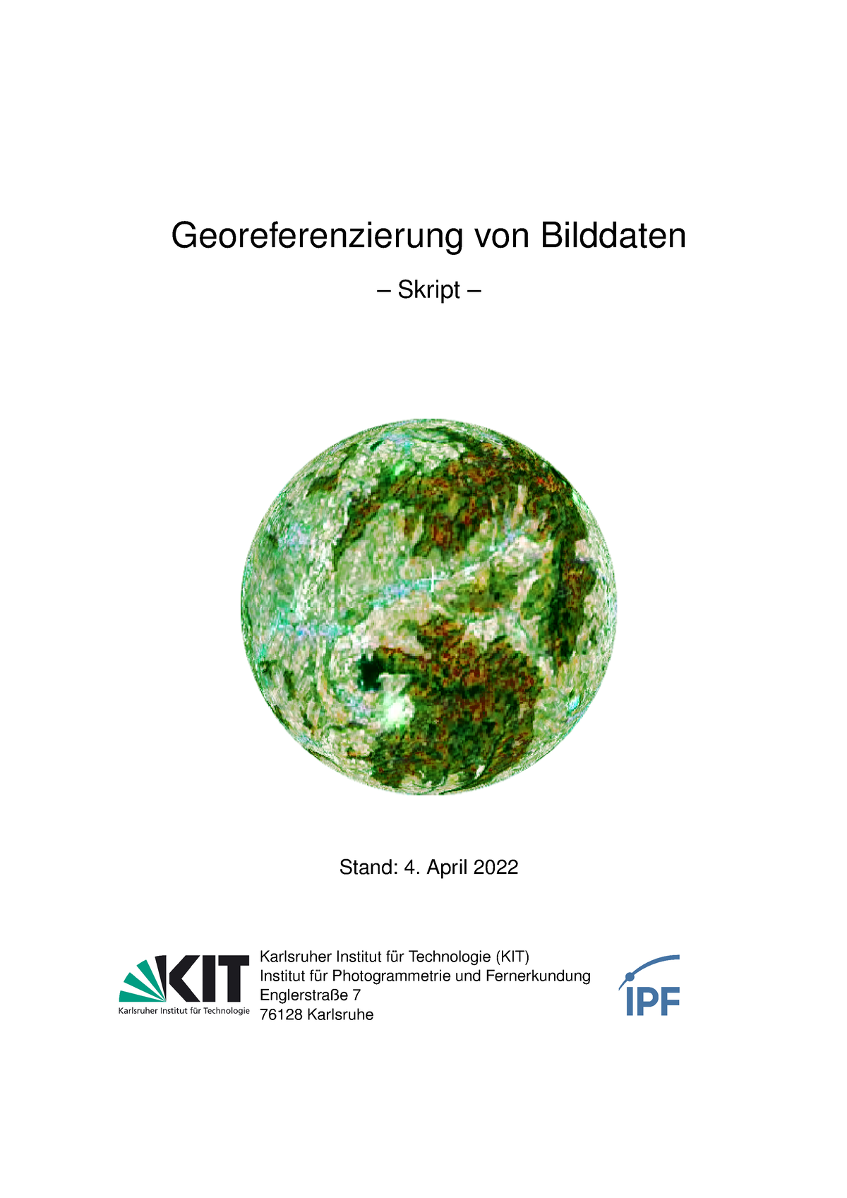 Fe-verfahren Georeferenzierung - Georeferenzierung Von Bilddaten ...