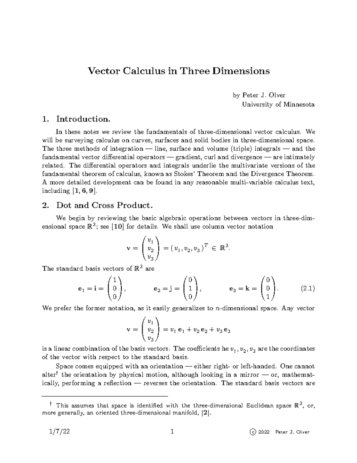Vc3 - DJ jaxxfookuh - Vector Calculus in Three Dimensions by Peter J ...