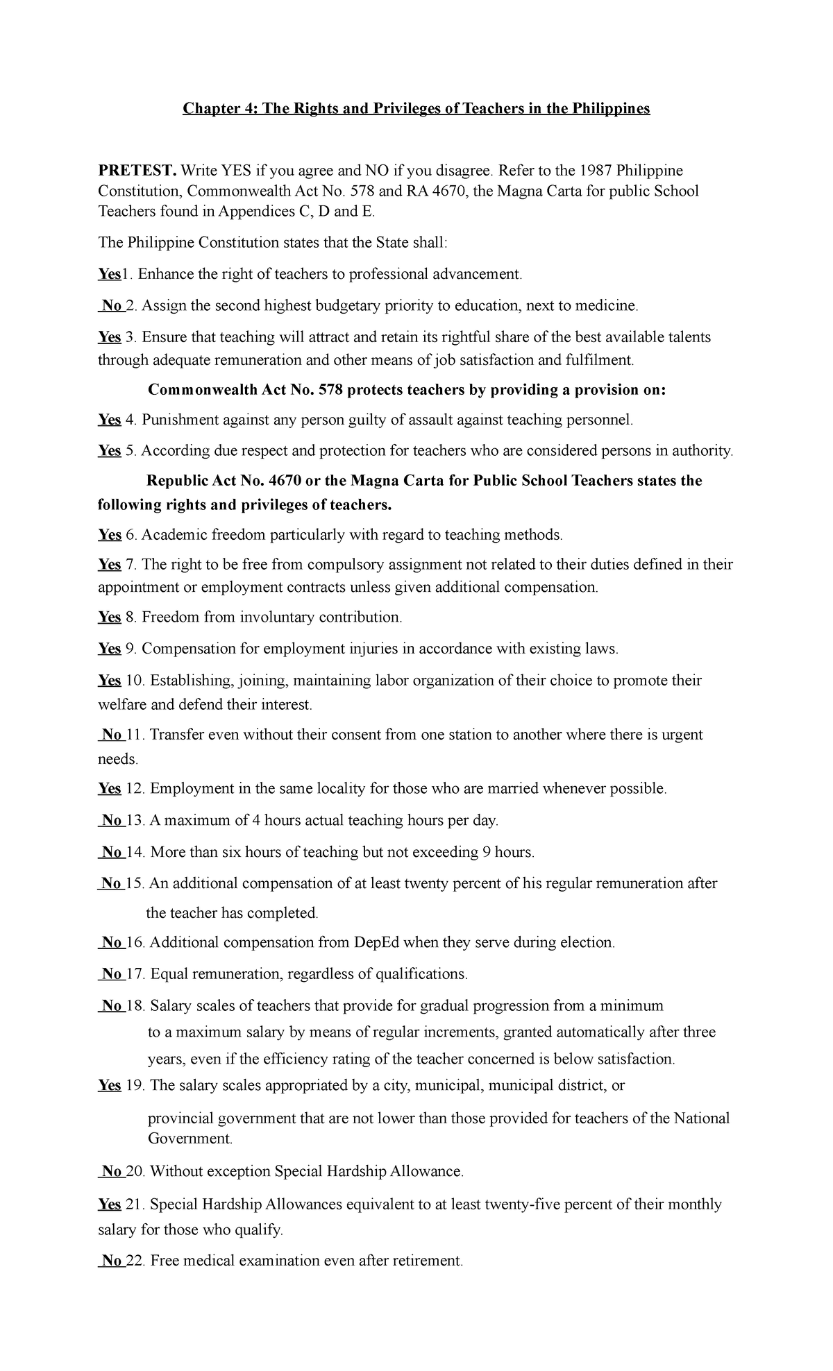 answersheet-chapter-4-the-rights-and-privileges-of-teachers-in-the