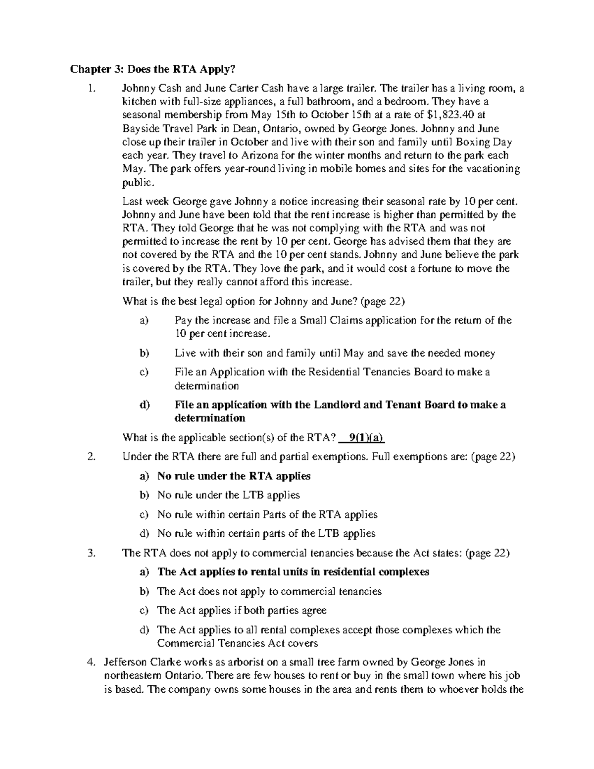 WRTA-03-i - WRTA-Chapter 3 Practice questions - Chapter 3: Does the RTA ...