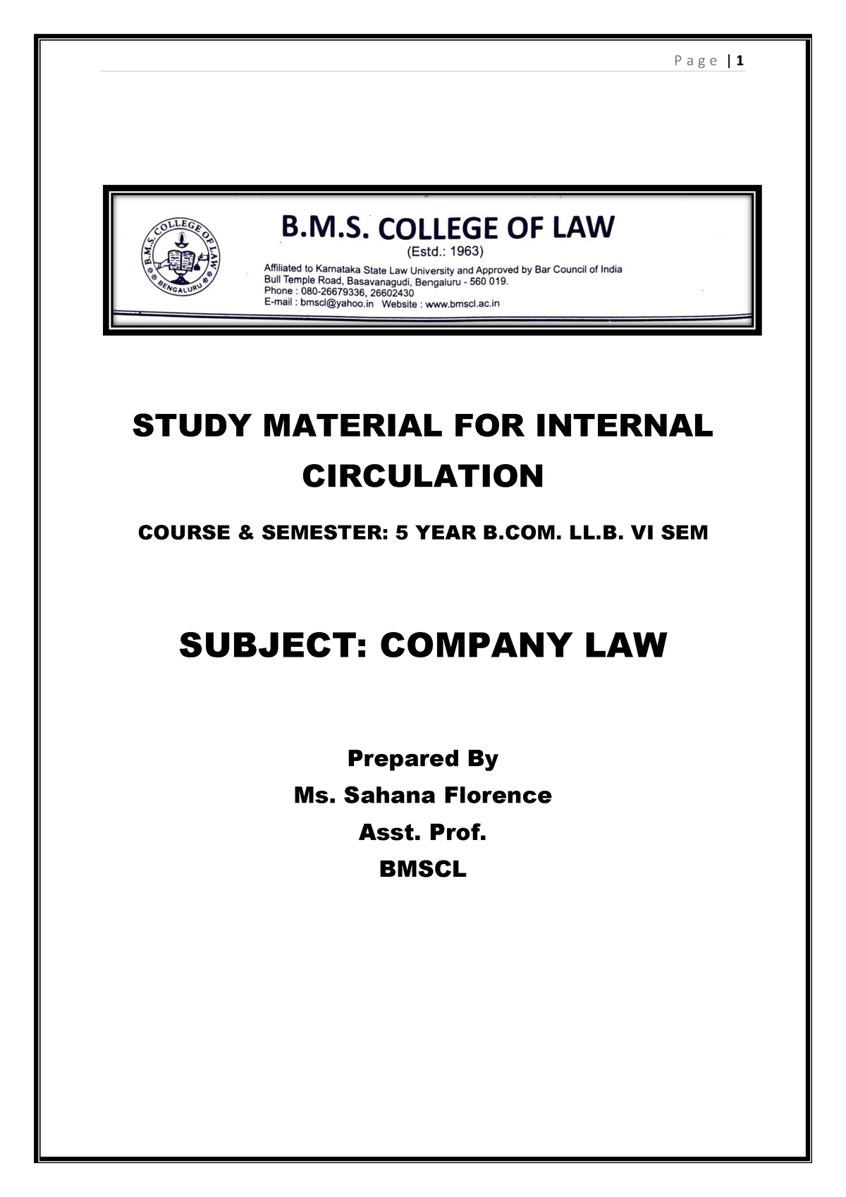 unit-1-company-law-company-law-studocu