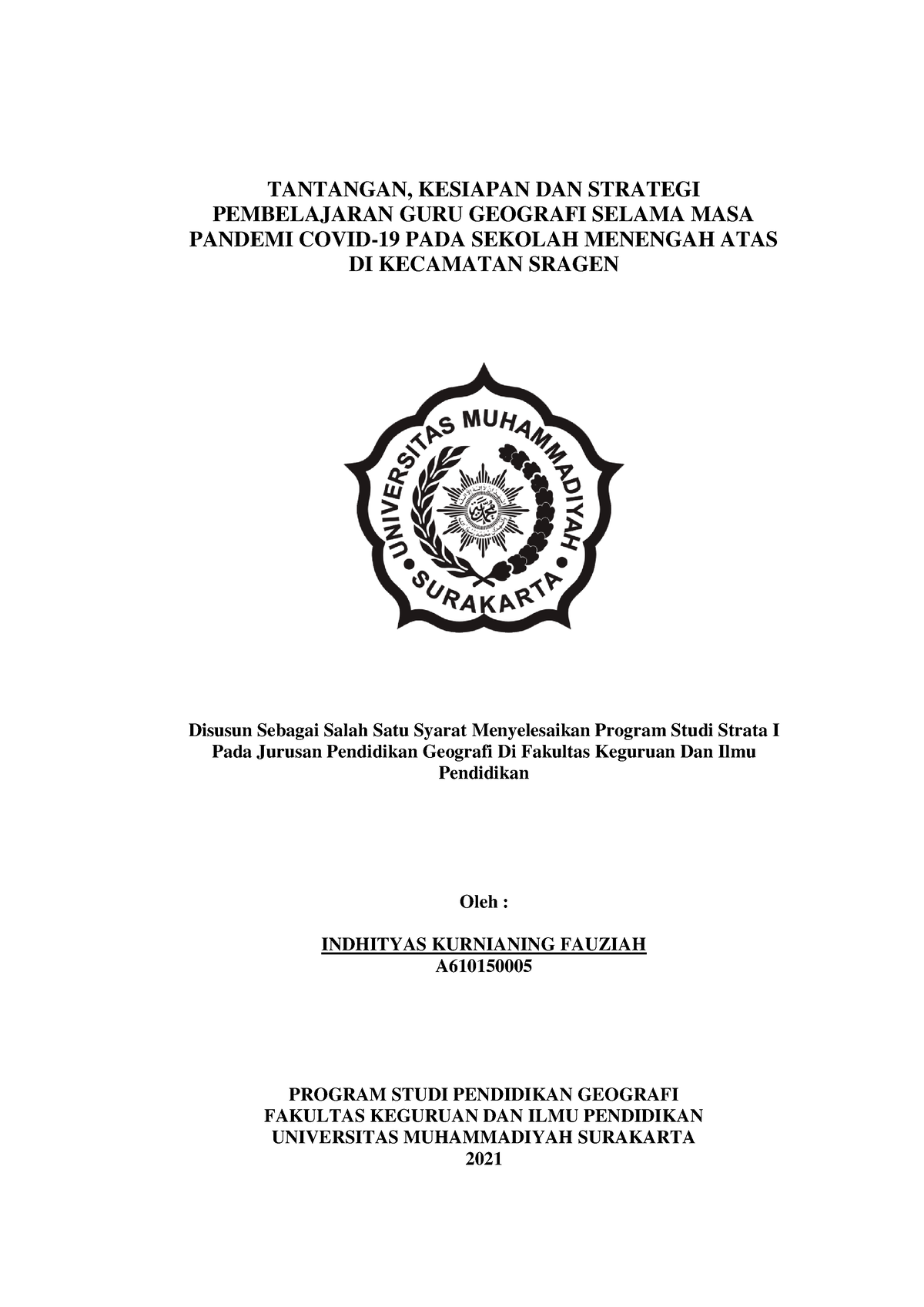 84. Tantangan, Kesiapan DAN Strategi Pembelajaran GURU Geografi Selama ...