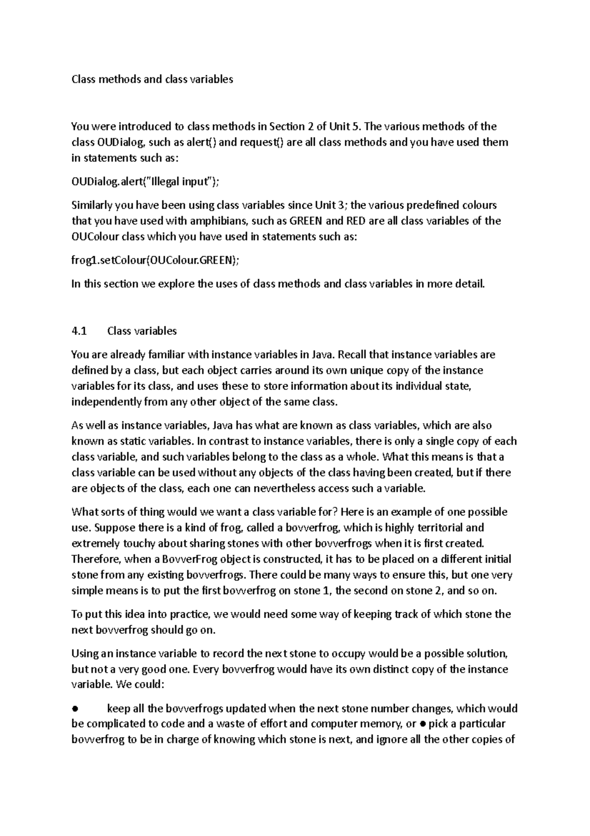 Unit 7 - 4, 4 - in depth notes from the units in the M250 module ...