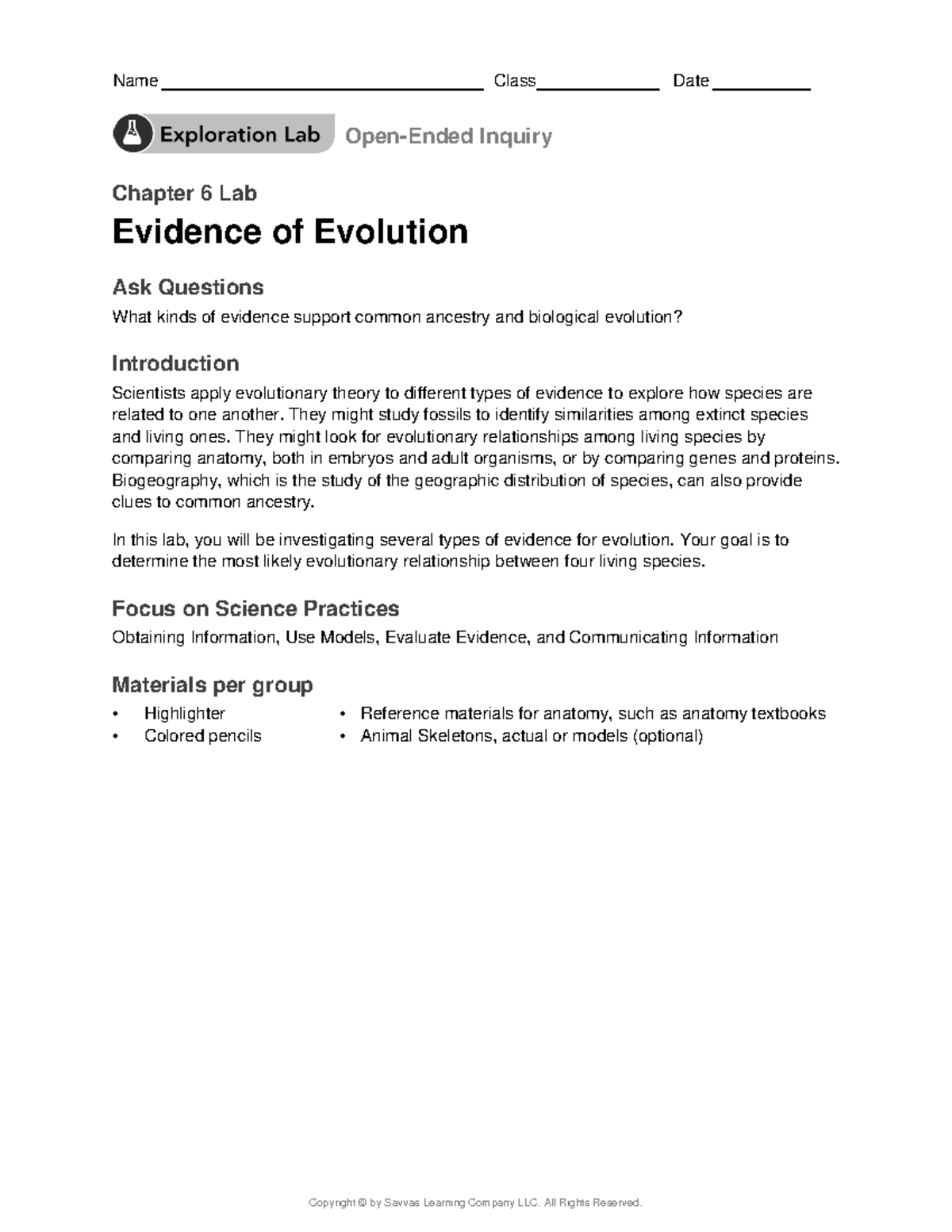 exploration-lab-evidence-of-evolution-open-ended-inquiry-chapter-6