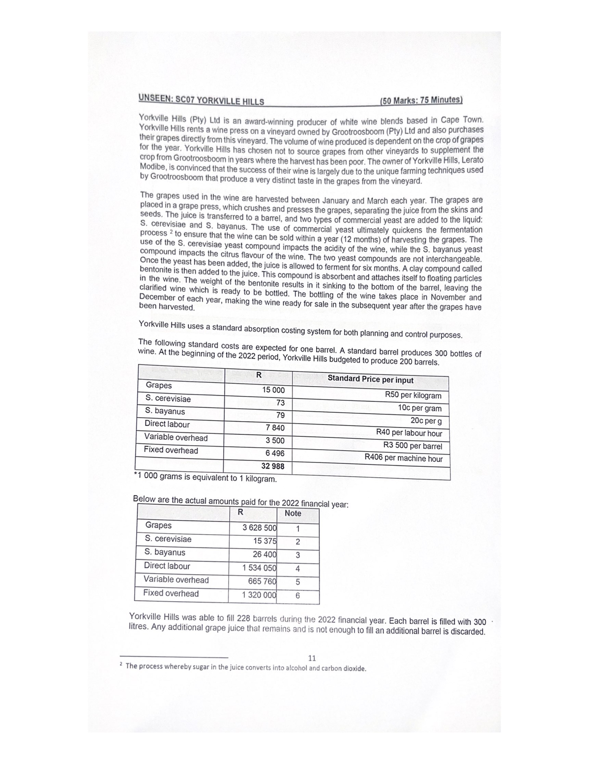 Standard Costing Tut - ACC3023H - Studocu